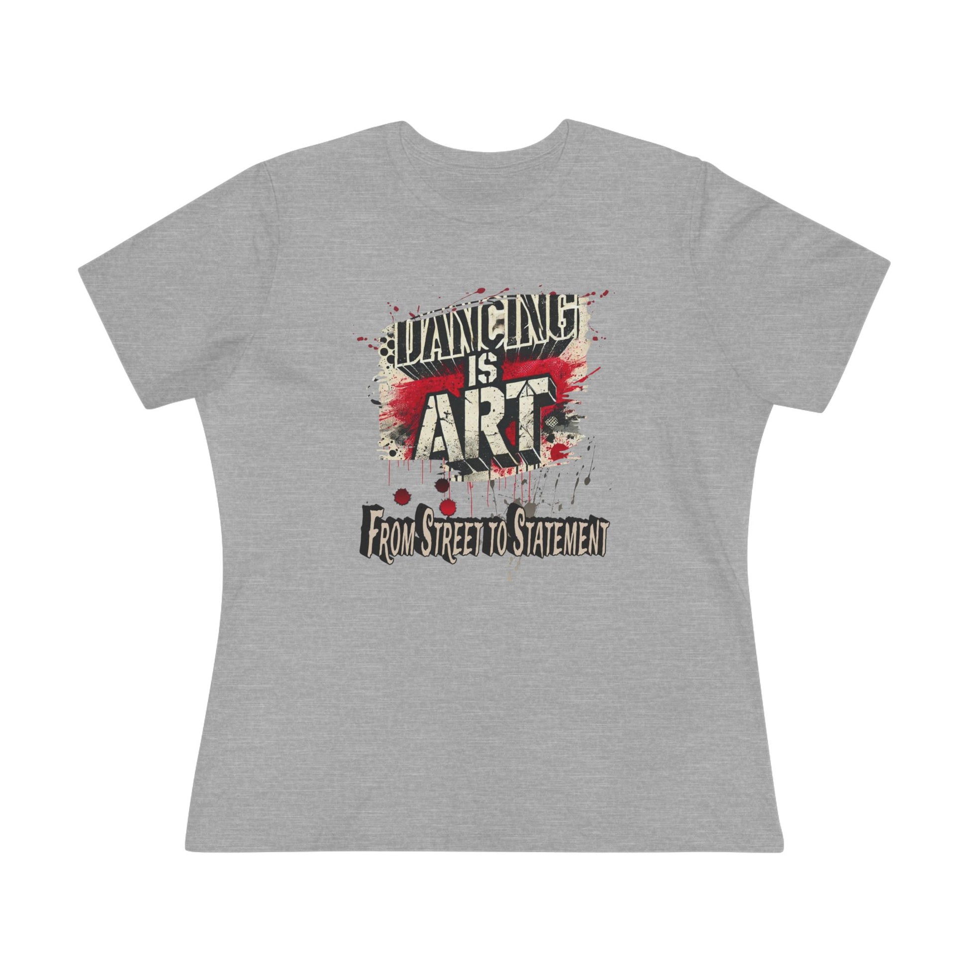 Dancing is Art Cotton Tee, Artistic Women's Shirt, Graphic Dance Top, Unique Gift for Dancers, Trendy Streetwear Tee