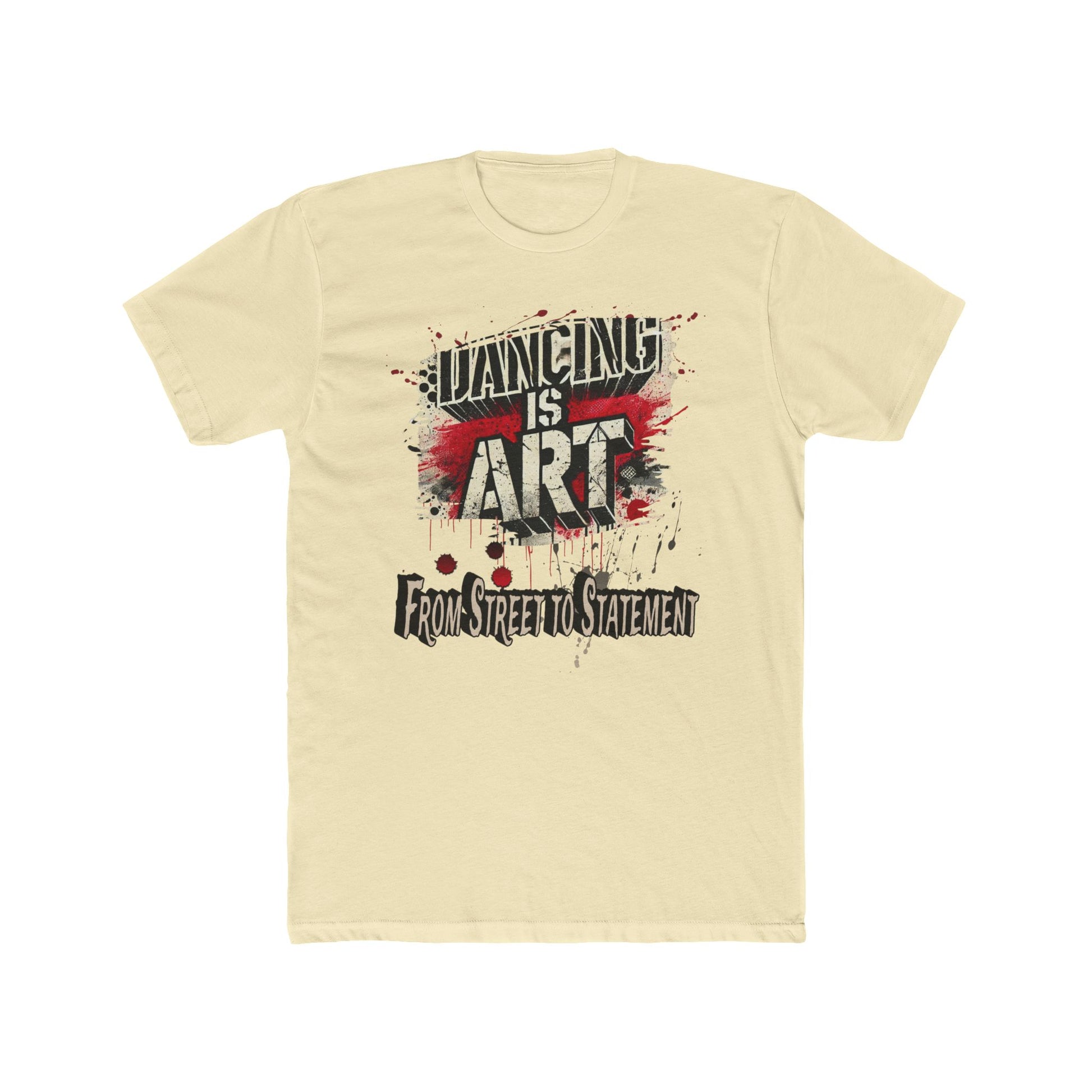 Dancing is Art Unisex Cotton Crew Tee, Perfect for Dance Lovers, Art Enthusiasts, Gift for Dancers, Creative Expression, Street Art Apparel