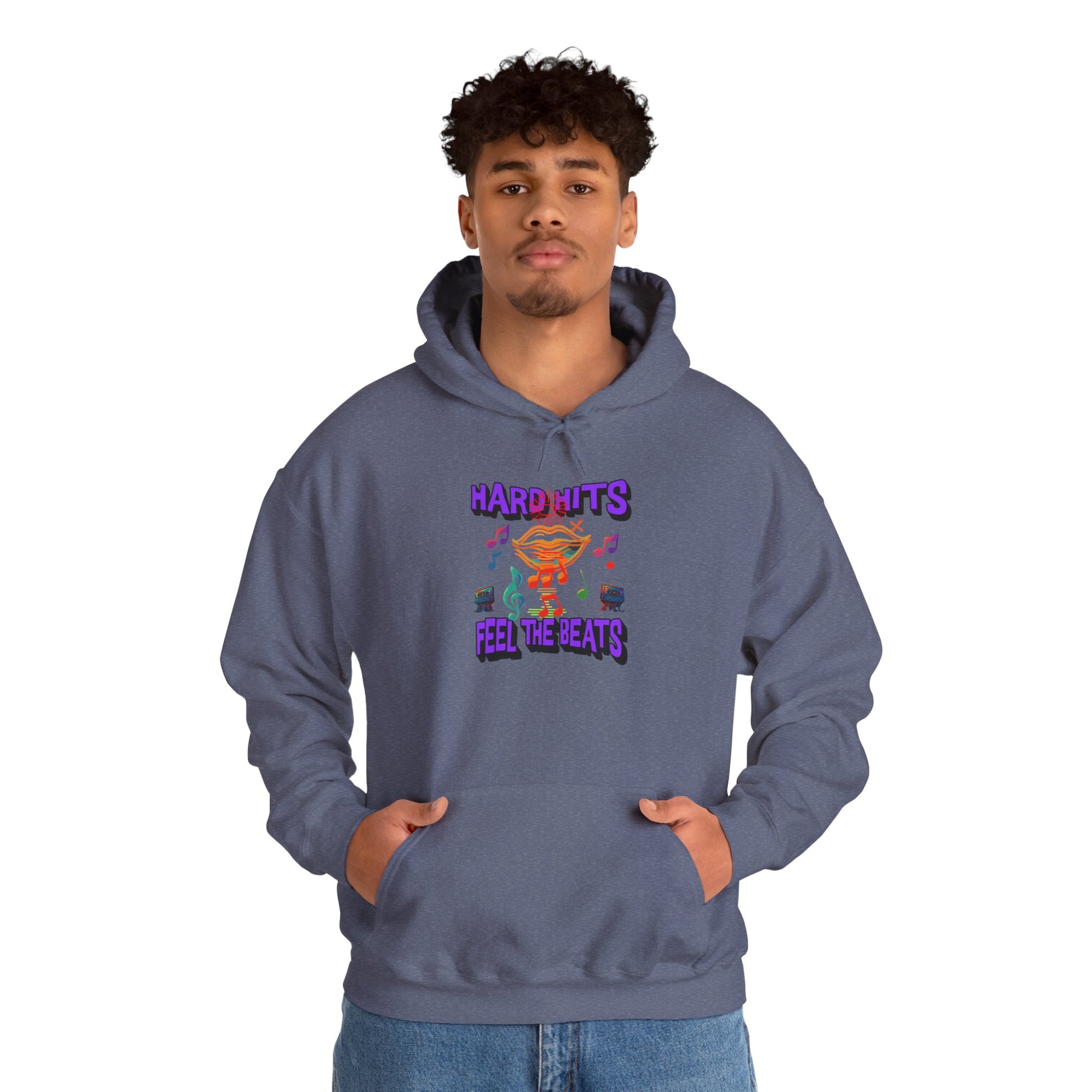 Music Vibes Hooded Sweatshirt - Feel the Beats, Unisex Hoodie, Comfortable Sweatshirt, Perfect Gift for Music Lovers, Casual Wear