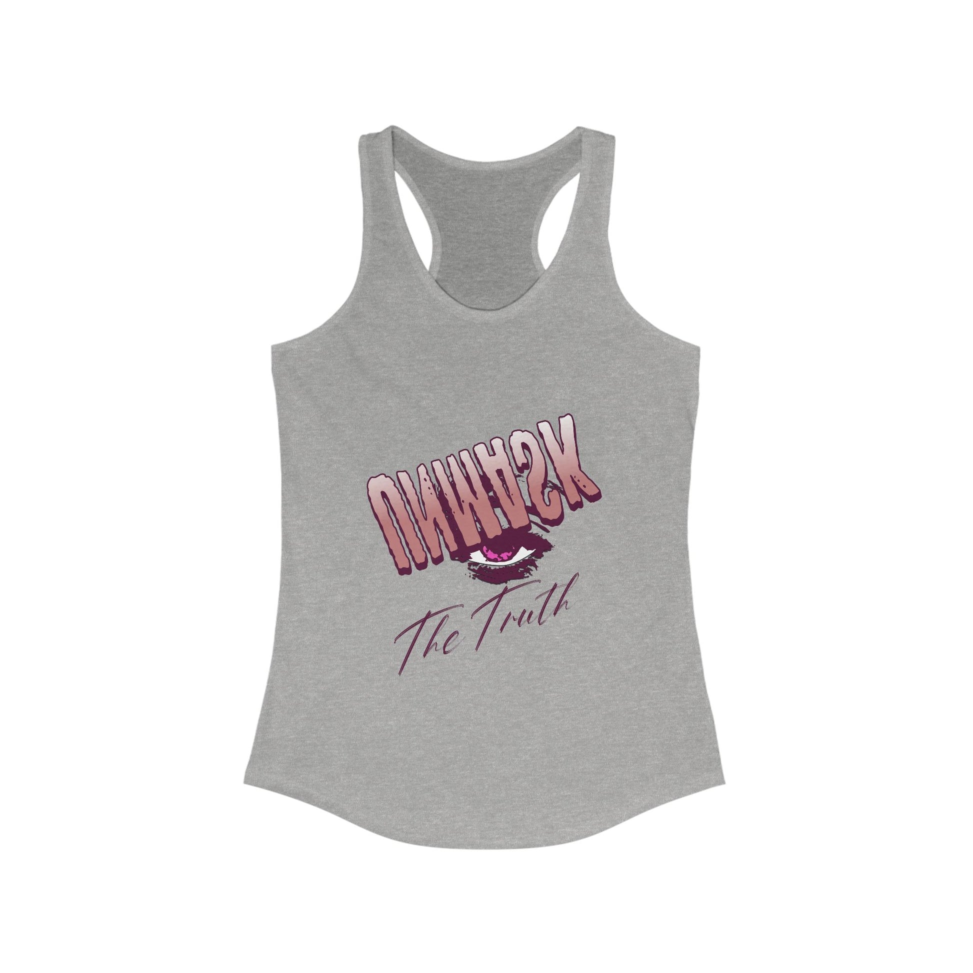 Racerback Tank Eye Whisper Truth Graphic