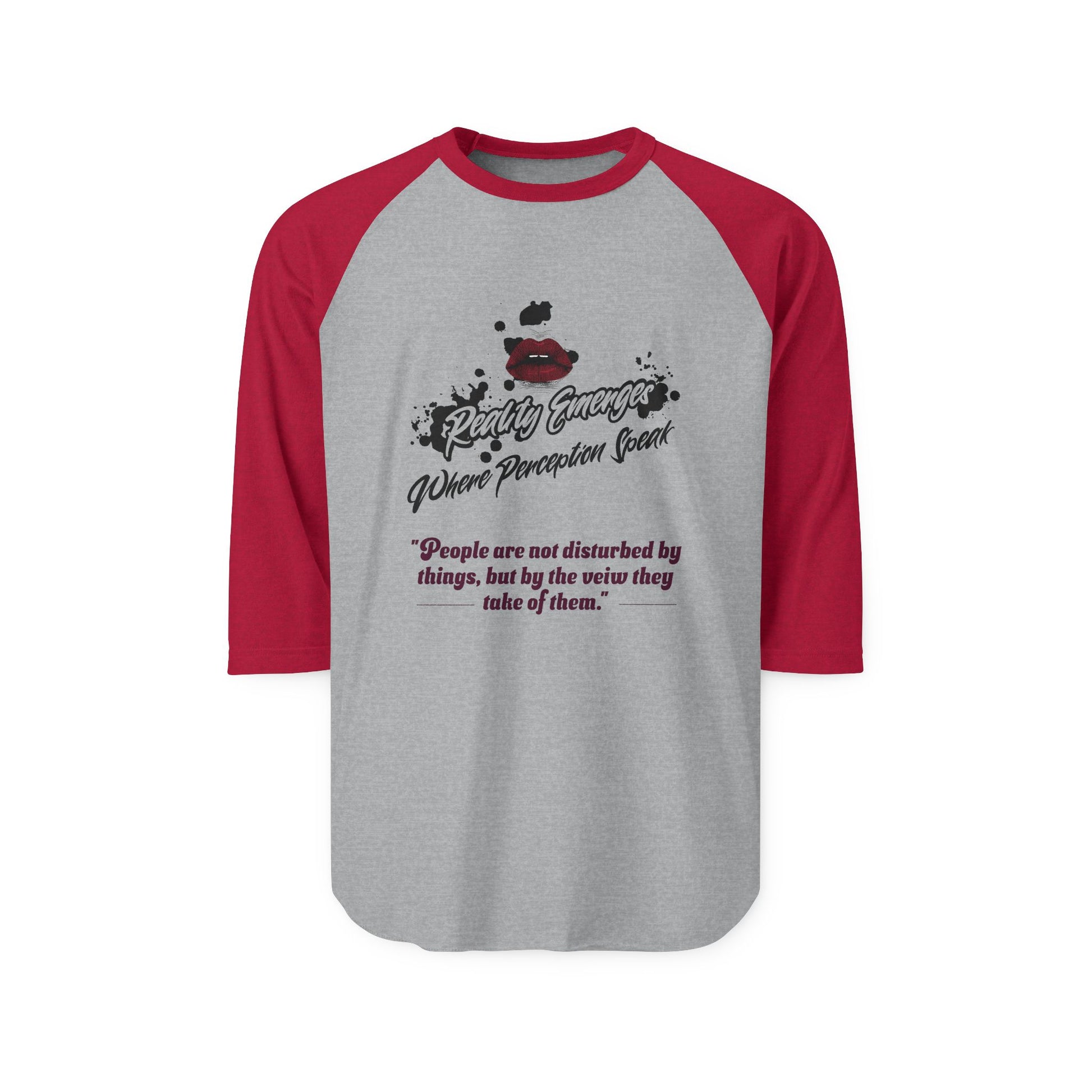 Three-Quarter Sleeve Raglan T-Shirt, Quote Tee, Motivational Shirt, Gift for Her, Unisex Casual Wear