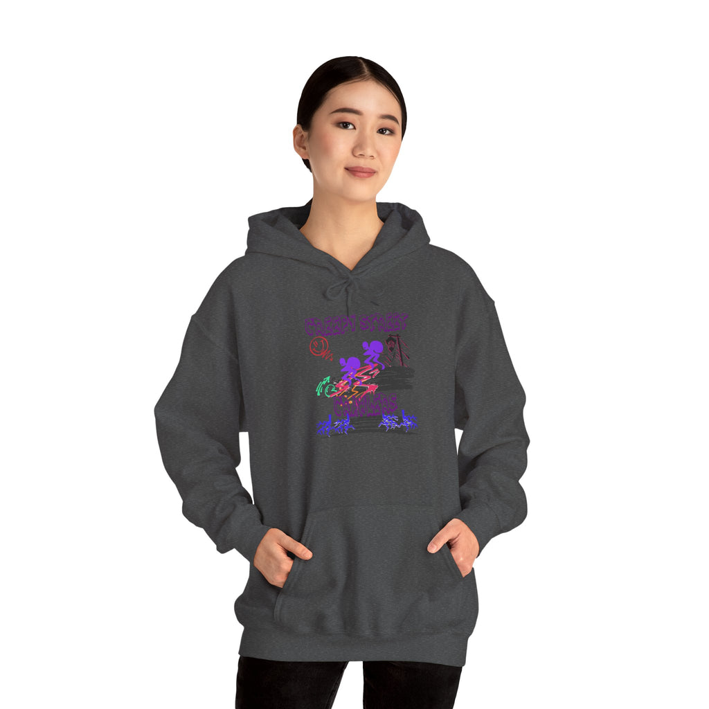 Vibrant Floral Graphic Hoodie, Cozy Unisex Sweatshirt for Everyday Wear, Gift for Friends, Spring Fashion, Relaxed Style