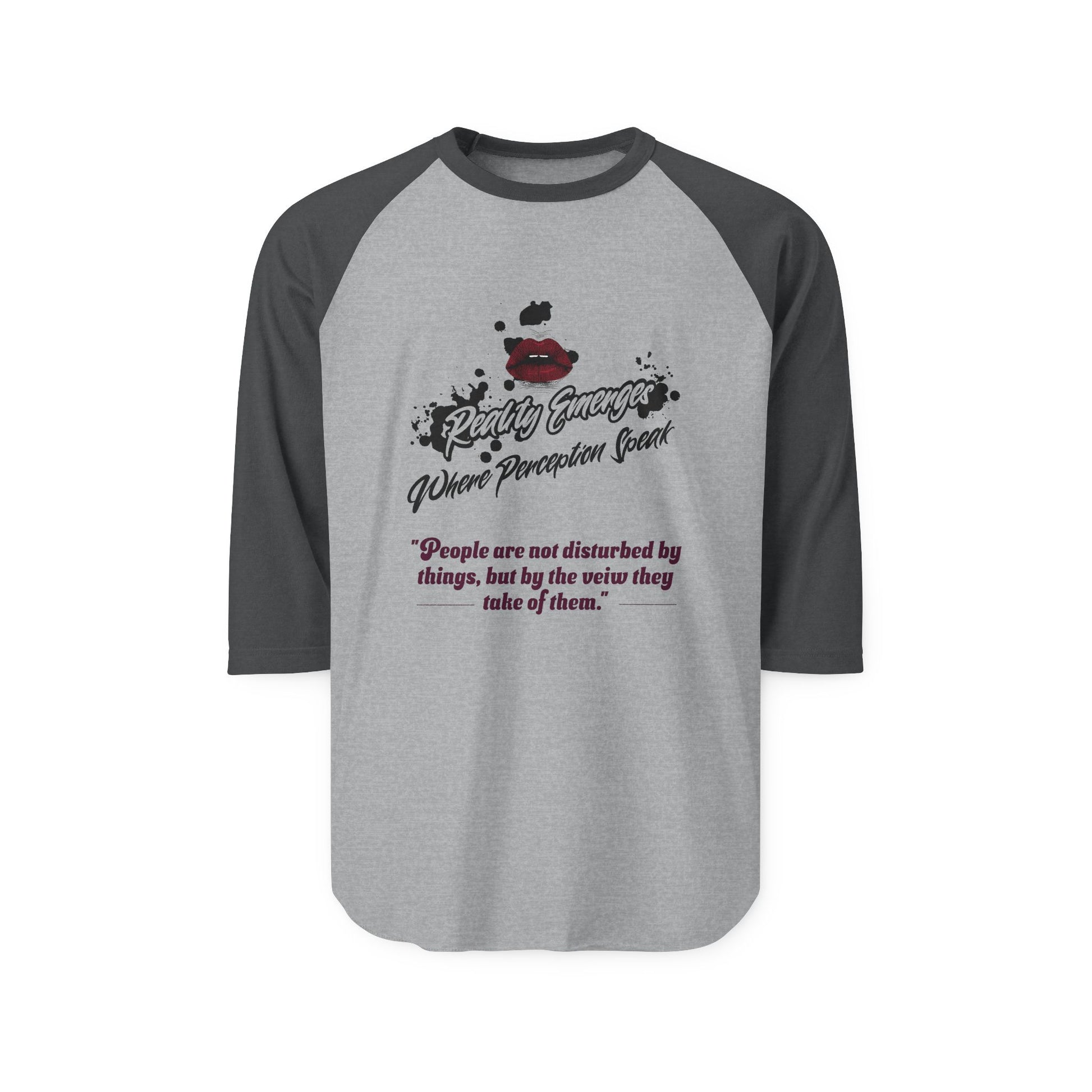 Three-Quarter Sleeve Raglan T-Shirt, Quote Tee, Motivational Shirt, Gift for Her, Unisex Casual Wear