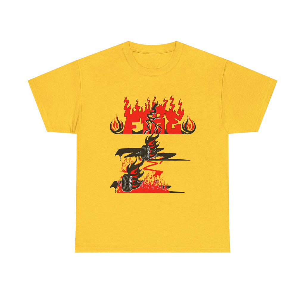 Fire Graphic Unisex Tee, Graphic T-Shirt, Casual Wear, Street Style, Gift for Him/Her, Festival Outfit