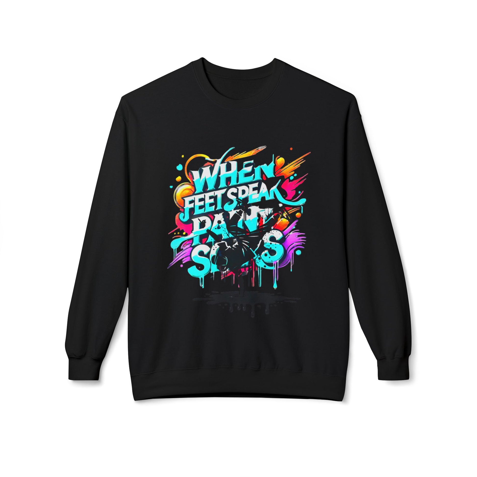 Bold in Motion Sweatshirt, Unisex Fashion Sweatshirt, Art Lover Apparel, Gift for Dancers, Street Art Crew