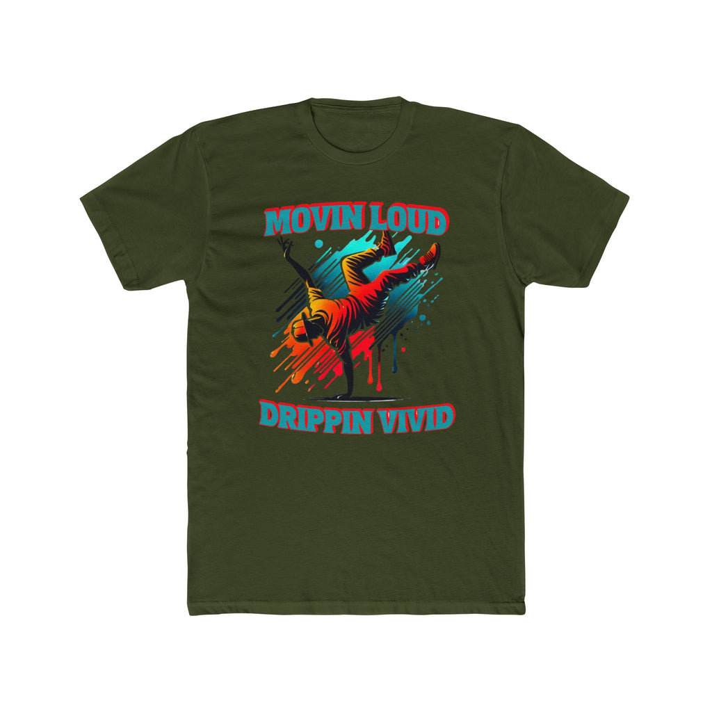Movin Loud. Drippin Vivid. Urban Flow Graphic - Breakdancer Tee