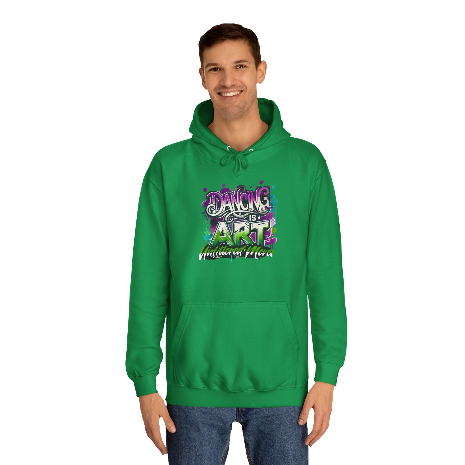 Breakdance Hoodie with Graffiti Typography - Unfiltered Moves