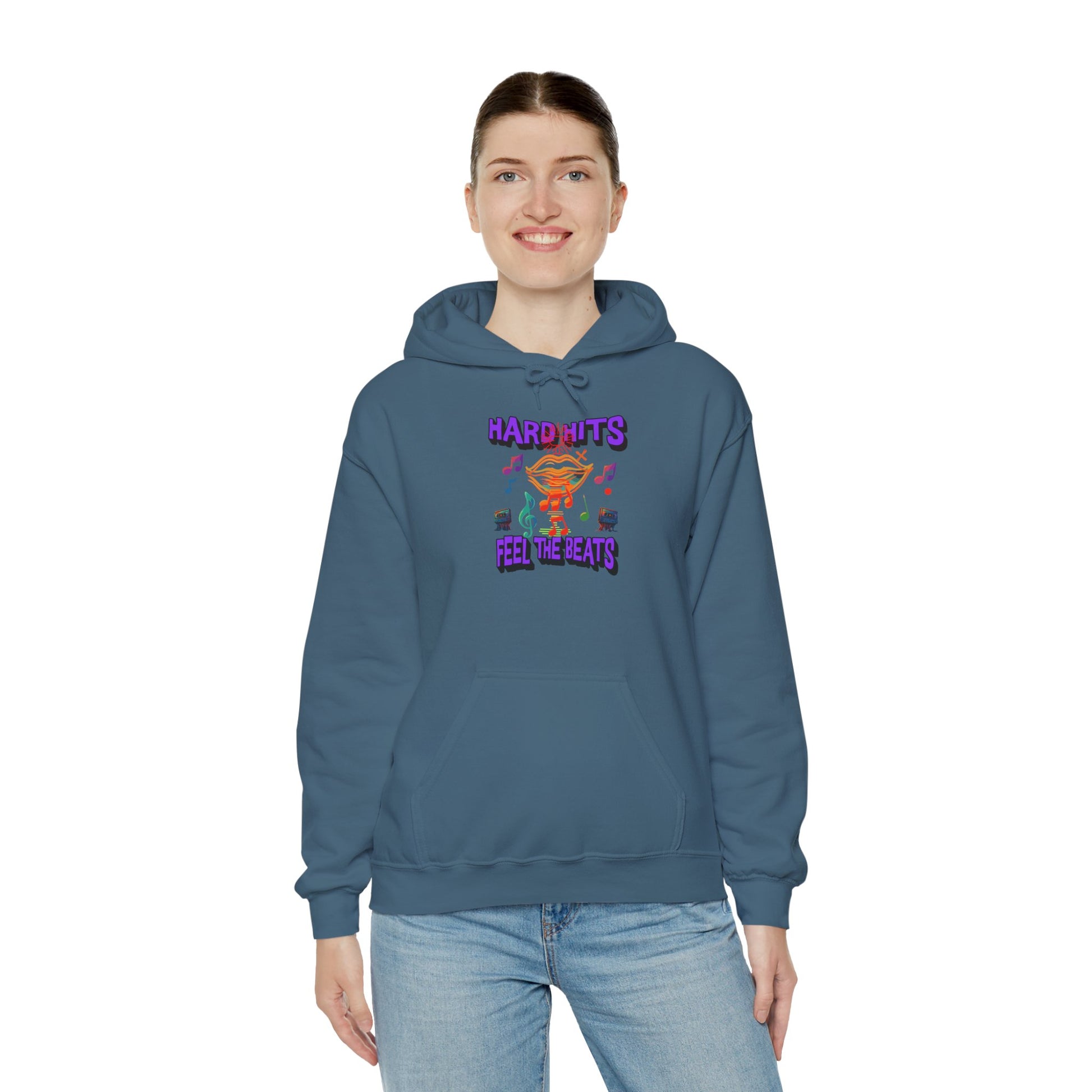 Music Vibes Hooded Sweatshirt - Feel the Beats, Unisex Hoodie, Comfortable Sweatshirt, Perfect Gift for Music Lovers, Casual Wear