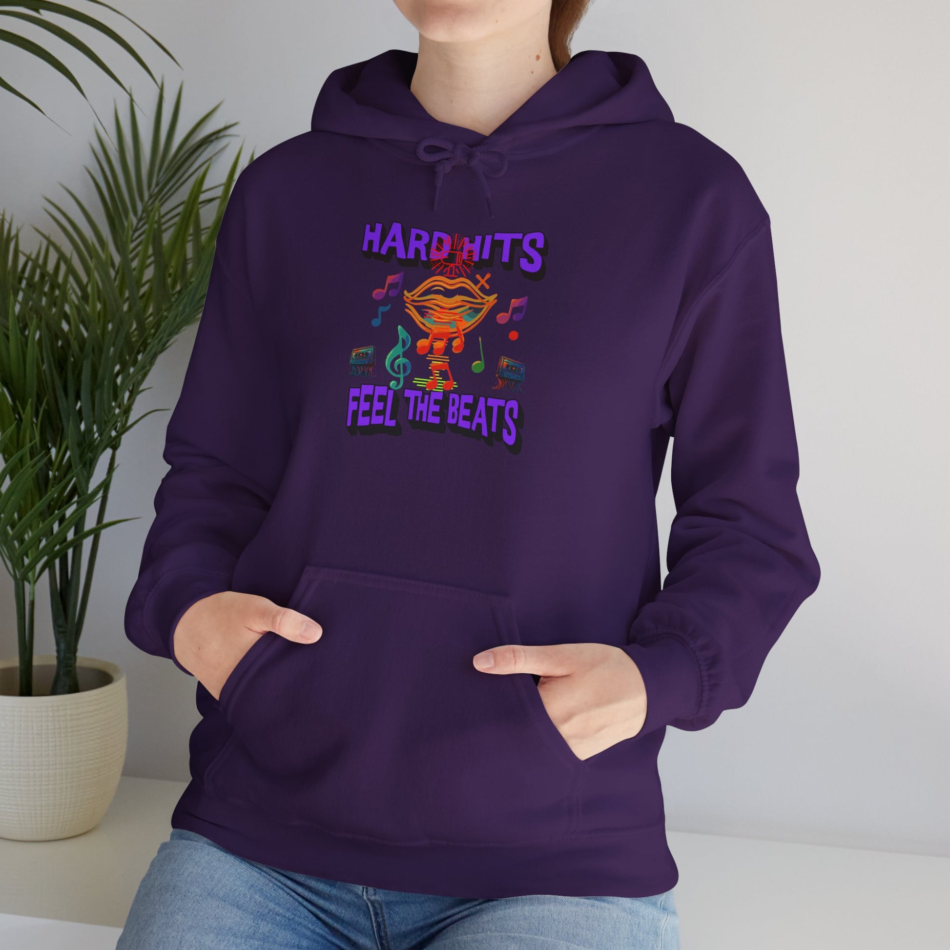 Music Vibes Hooded Sweatshirt - Feel the Beats, Unisex Hoodie, Comfortable Sweatshirt, Perfect Gift for Music Lovers, Casual Wear