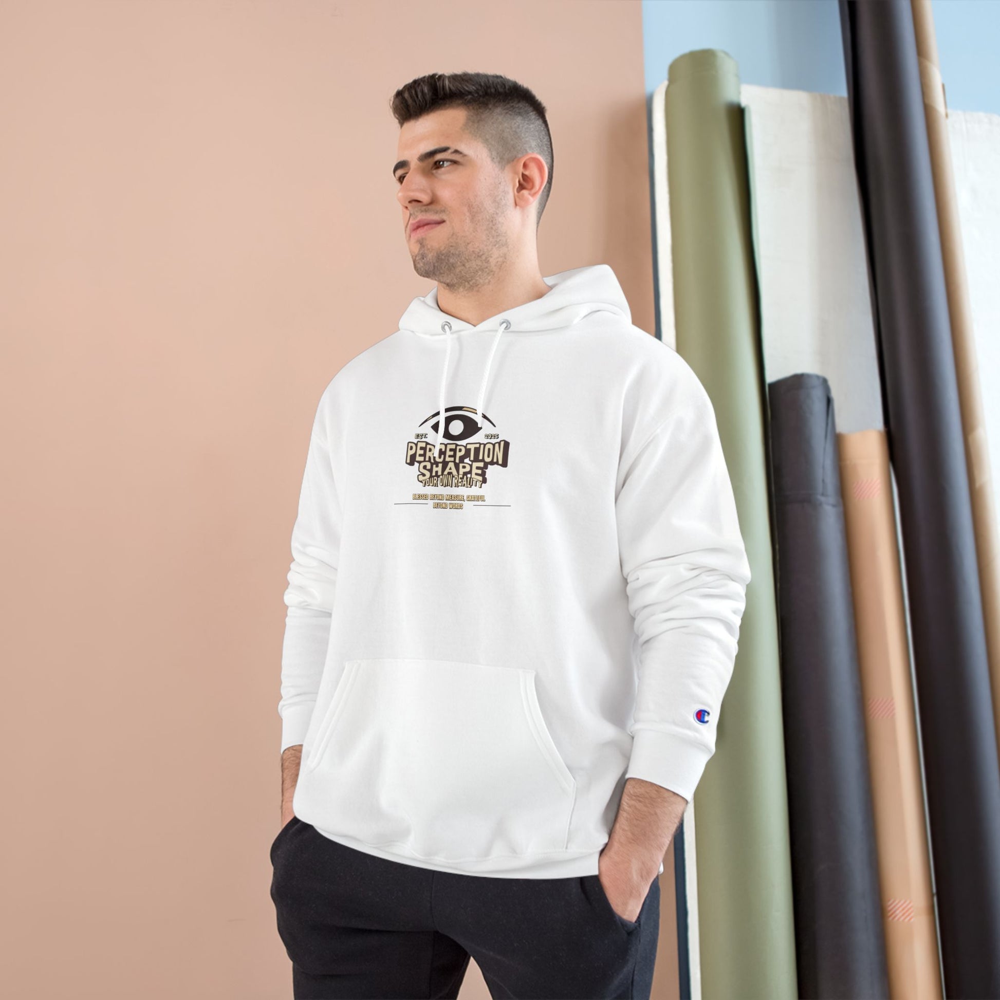 Champion Hoodie with 'Perception Share' Design - Cozy Hoodie for Casual Wear, Gift Ideas, Streetwear, Unique Fashion, Perfect for [...]