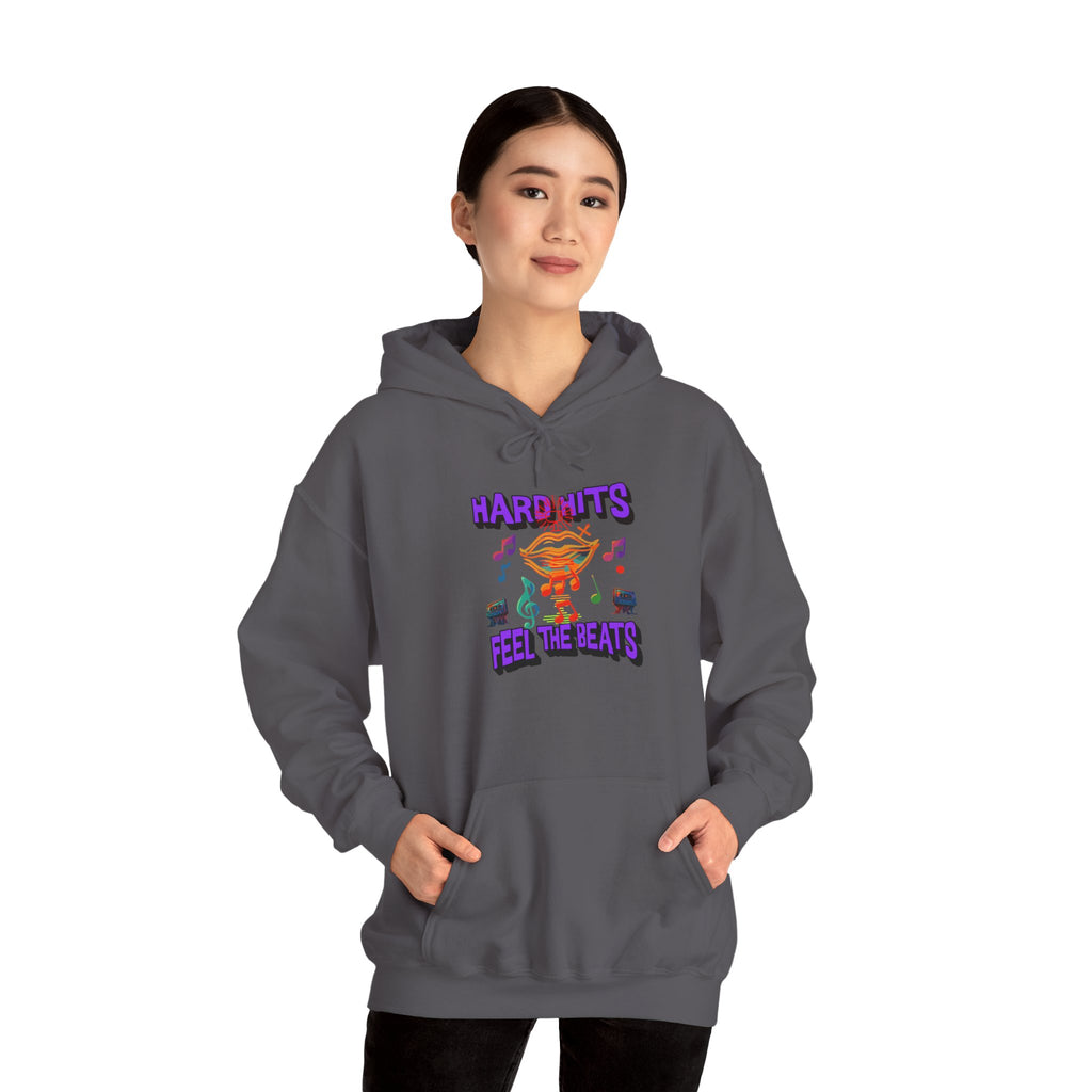 Music Vibes Hooded Sweatshirt - Feel the Beats, Unisex Hoodie, Comfortable Sweatshirt, Perfect Gift for Music Lovers, Casual Wear