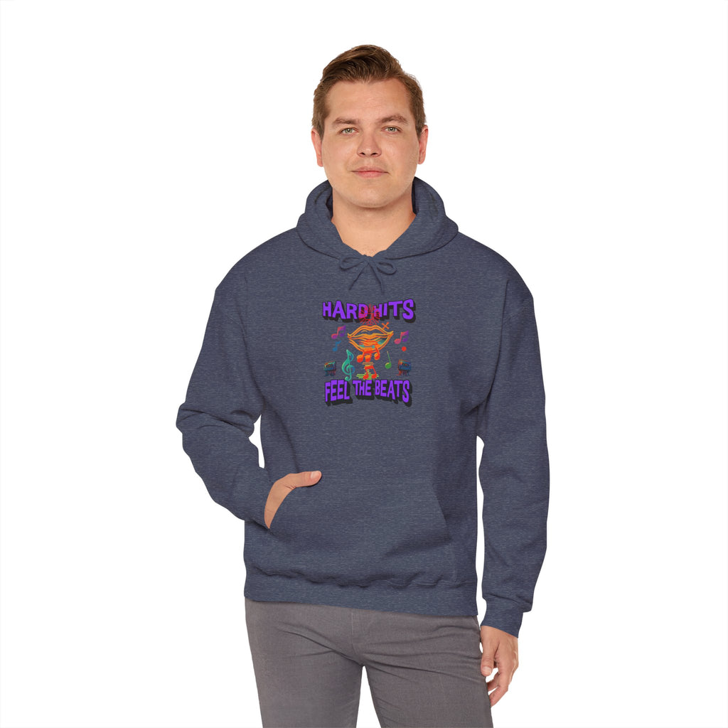 Music Vibes Hooded Sweatshirt - Feel the Beats, Unisex Hoodie, Comfortable Sweatshirt, Perfect Gift for Music Lovers, Casual Wear