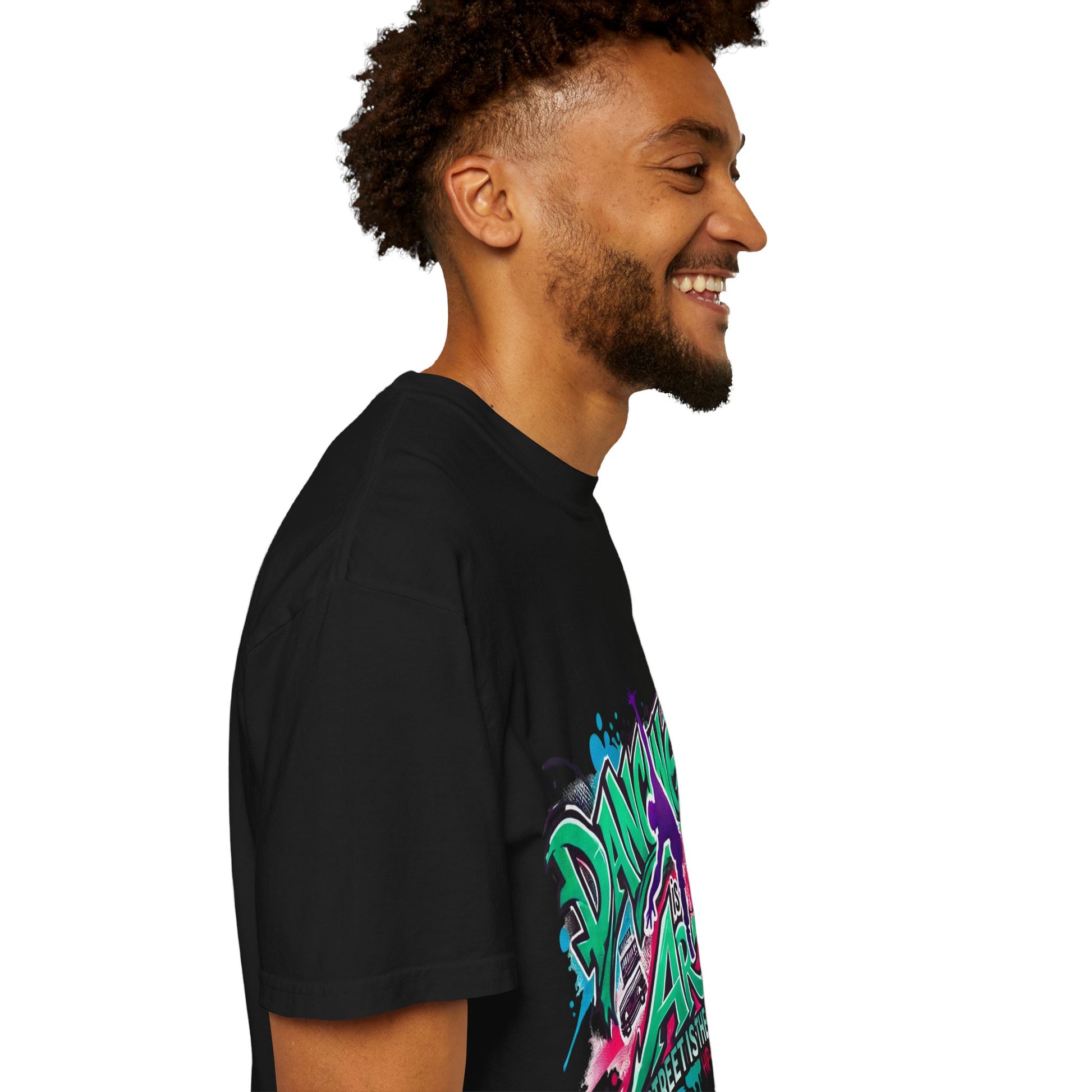 Artistic Dance T-Shirt, Urban Dance Tee, Street Art Apparel, Gift for Dancers, Graffiti Shirt, Colorful Expression Tee