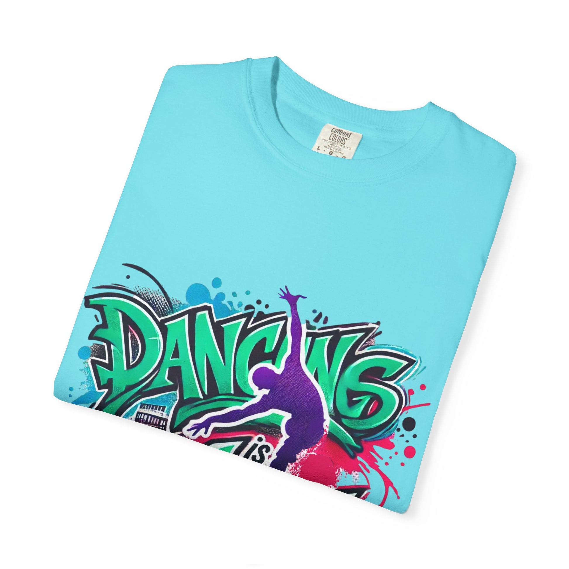 Artistic Dance T-Shirt, Urban Dance Tee, Street Art Apparel, Gift for Dancers, Graffiti Shirt, Colorful Expression Tee