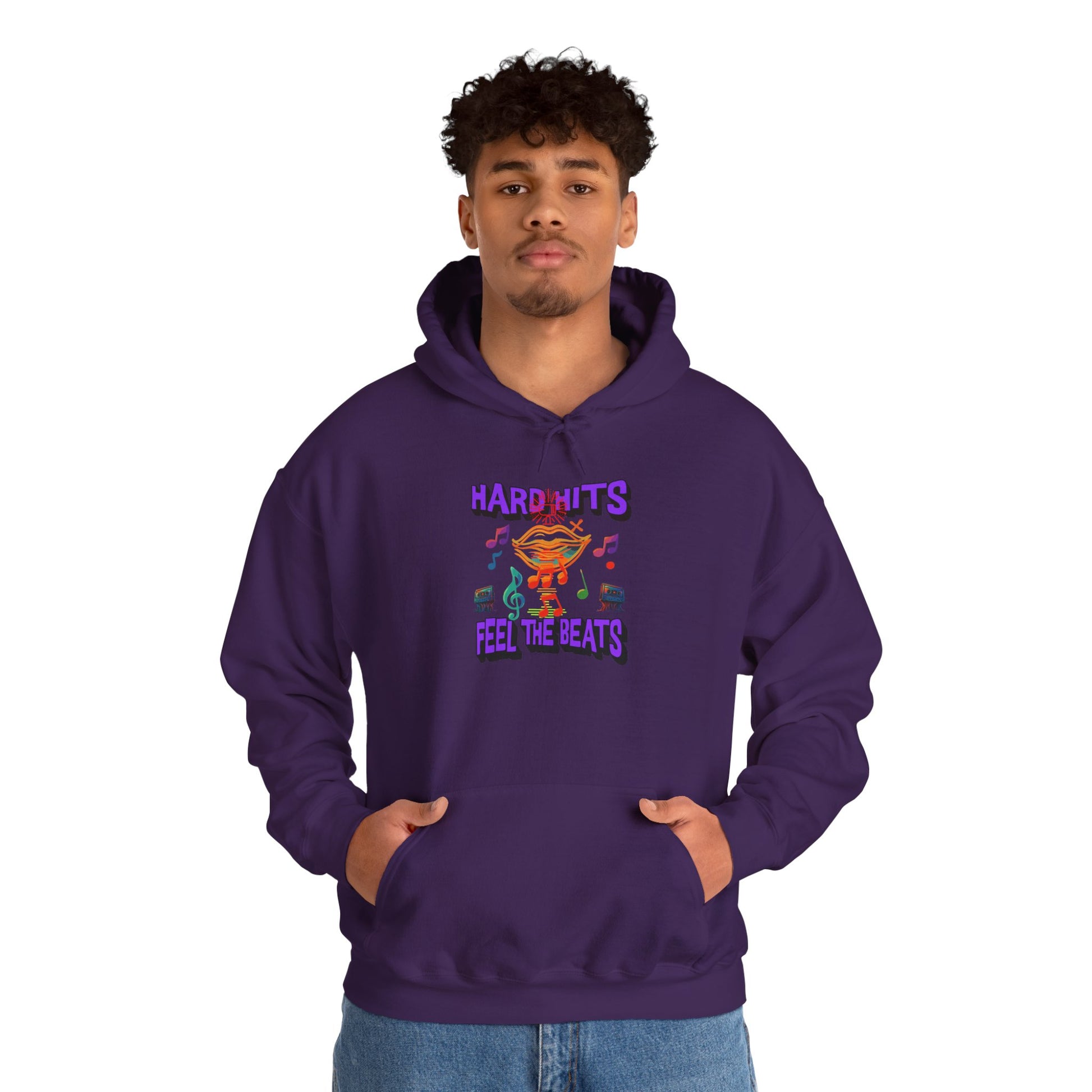 Music Vibes Hooded Sweatshirt - Feel the Beats, Unisex Hoodie, Comfortable Sweatshirt, Perfect Gift for Music Lovers, Casual Wear