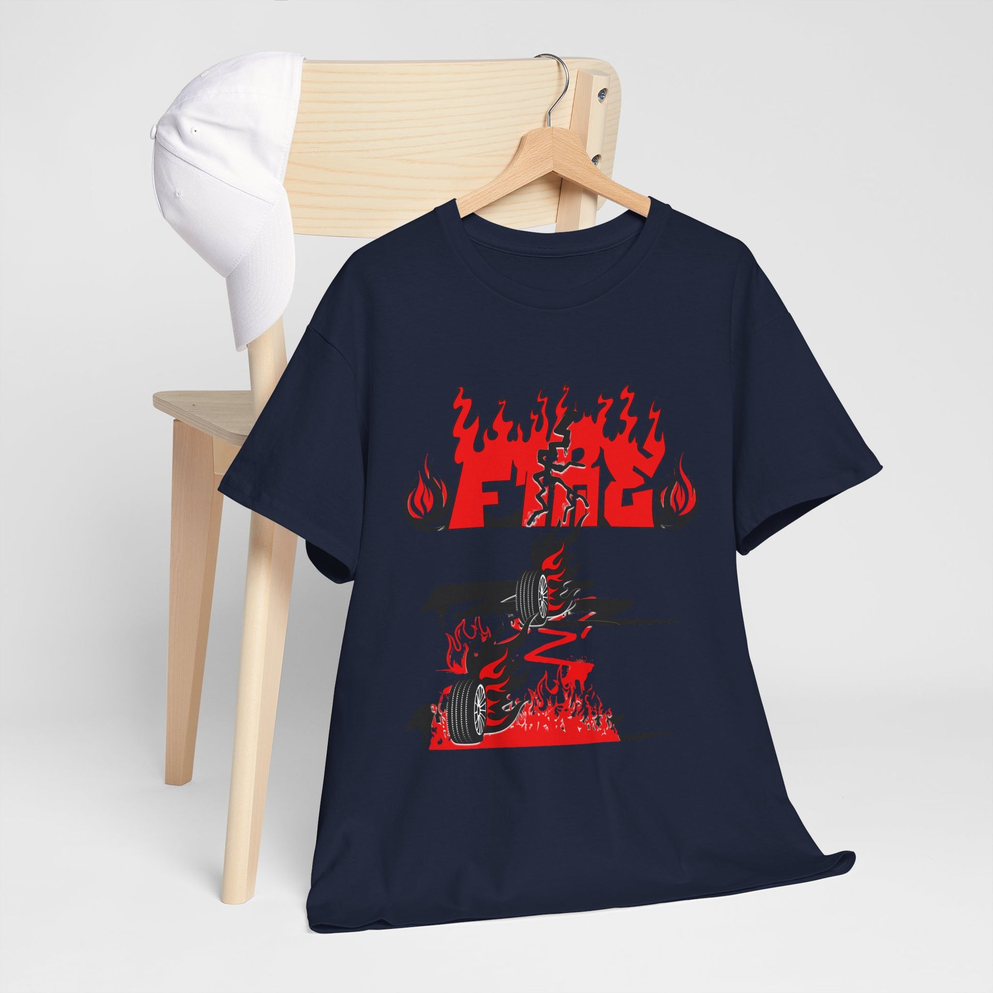 Fire Graphic Unisex Tee, Graphic T-Shirt, Casual Wear, Street Style, Gift for Him/Her, Festival Outfit
