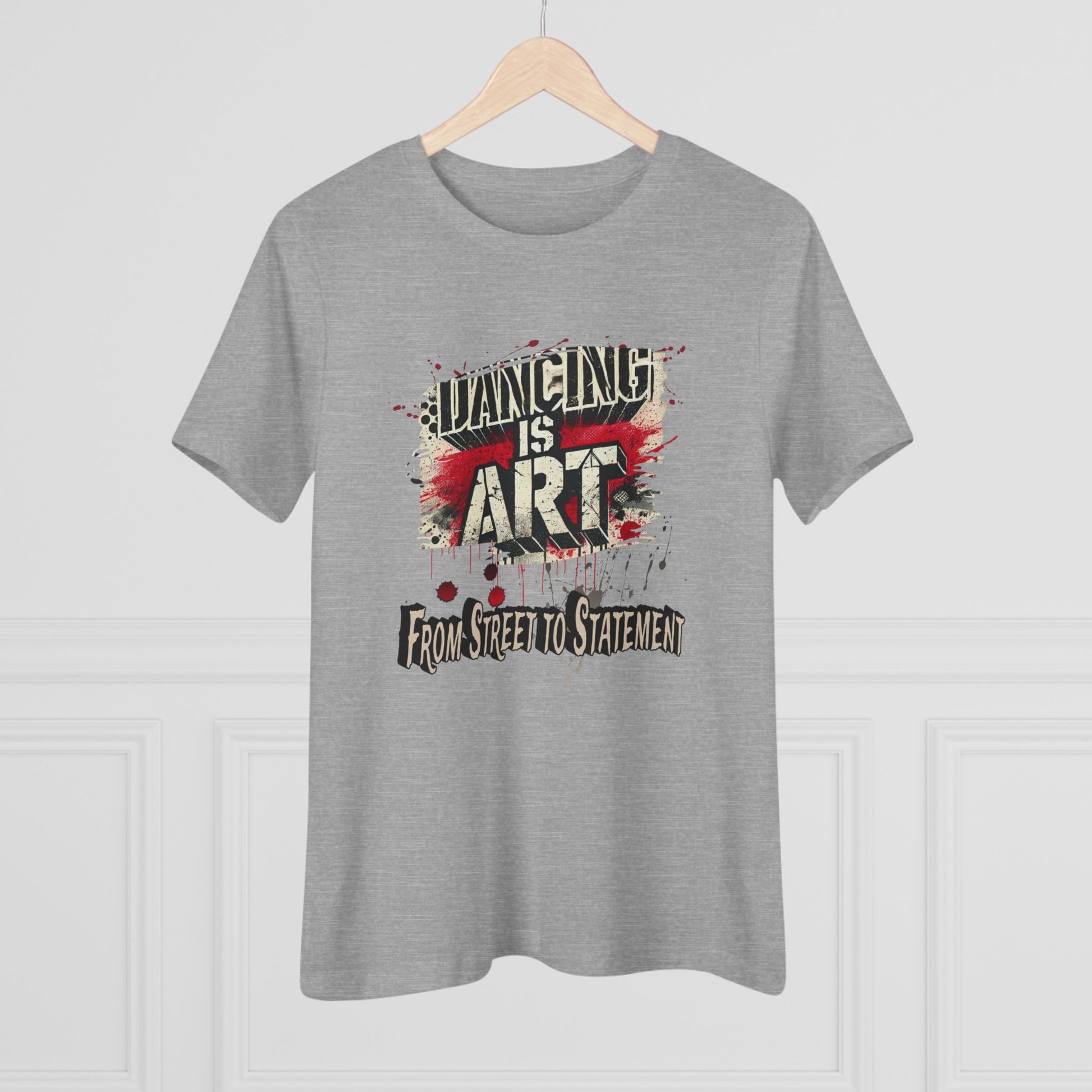 Dancing is Art Cotton Tee, Artistic Women's Shirt, Graphic Dance Top, Unique Gift for Dancers, Trendy Streetwear Tee