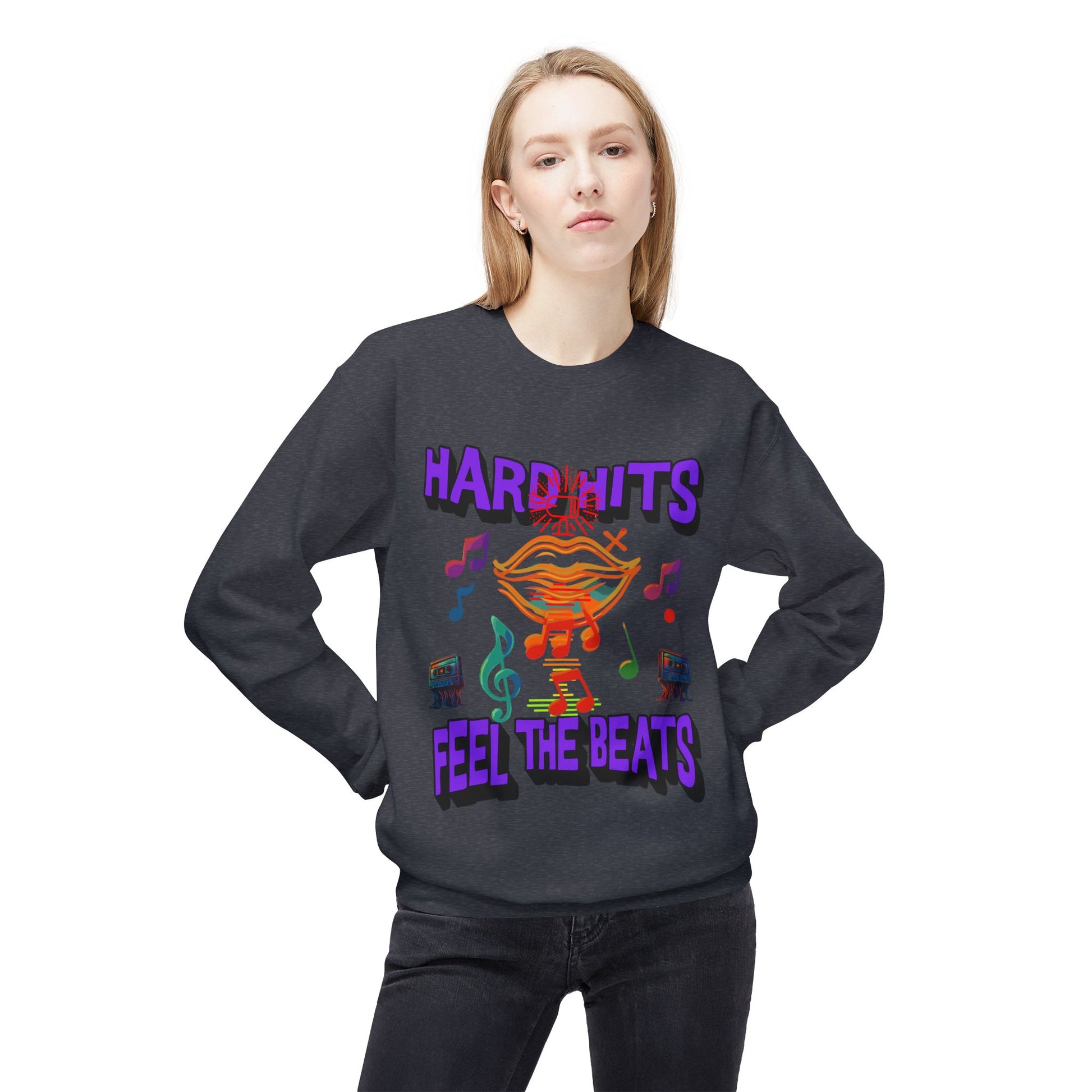 Vibrant Music Sweatshirt - Unisex Midweight Crewneck, Perfect for Music Lovers, Concerts, and Casual Outings, Gift for Musicians, [...]