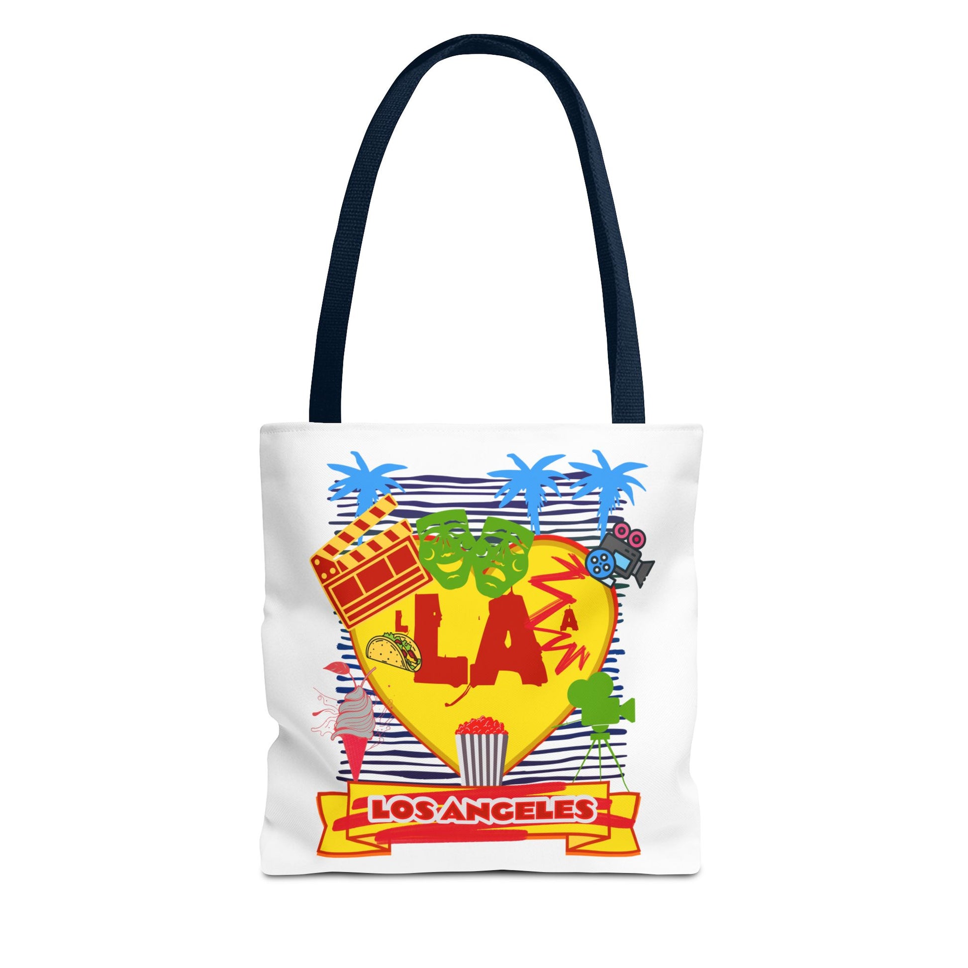 Los Angeles Love Tote Bag, Fun Beach Bag, Travel Tote, Summer Accessory, Gift for Travelers, AOP Design