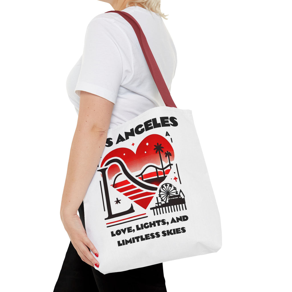 Los Angeles Love Tote Bag | AOP Beach Bag, Shopping Tote, Travel Bag, Eco-Friendly Gift, California Souvenir