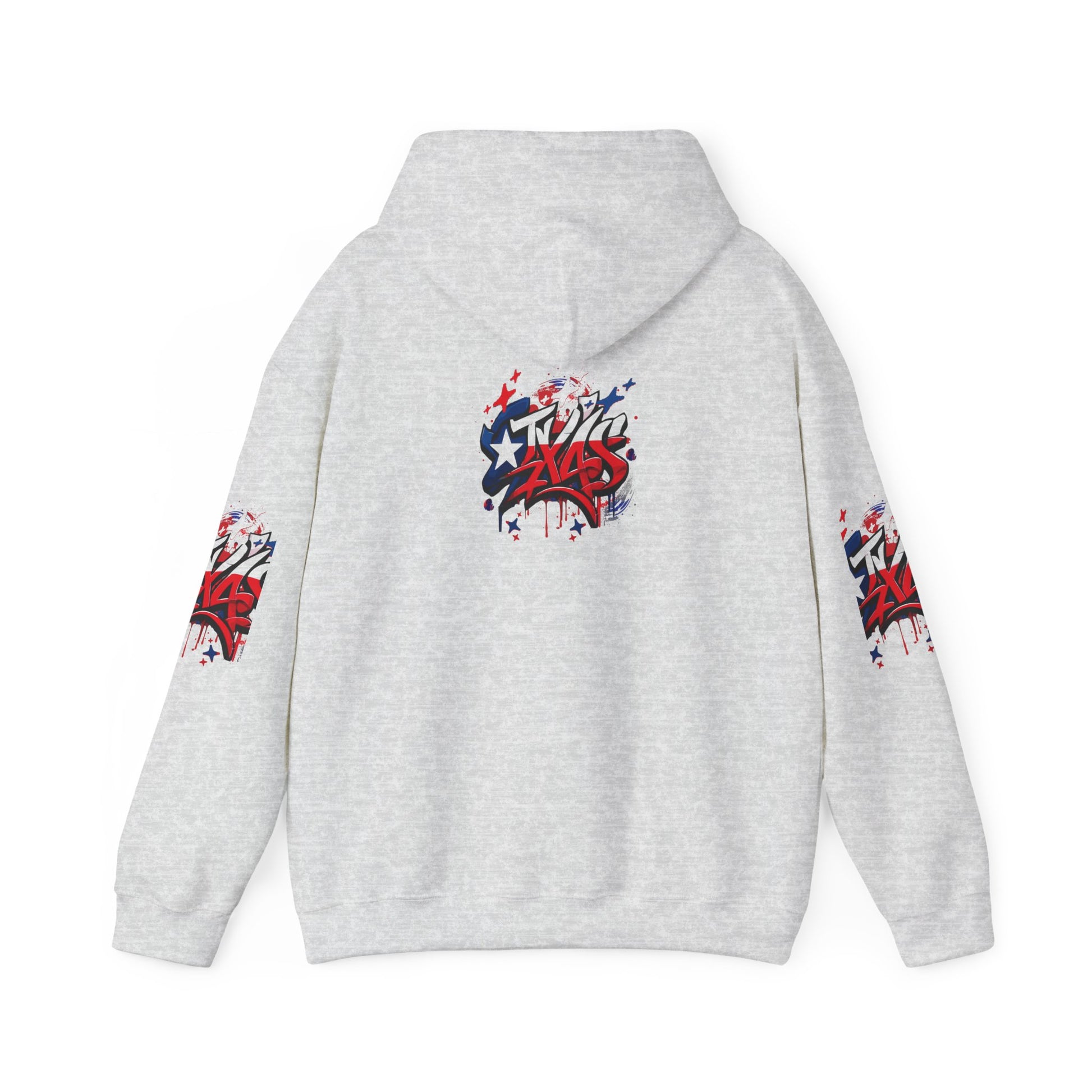 Patriotic Graffiti Hoodie, Cozy Sweatshirt for Casual Wear, Perfect Gift for July 4th, Stylish Streetwear, Unisex Fashion
