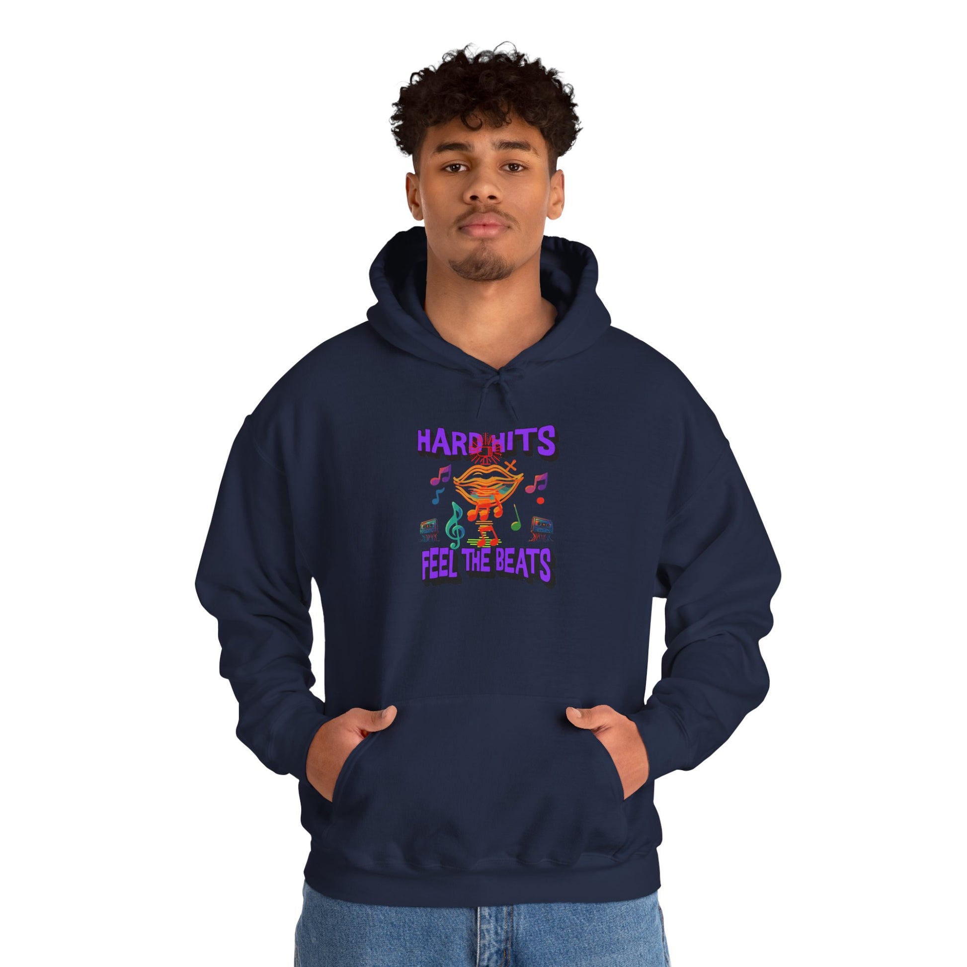 Music Vibes Hooded Sweatshirt - Feel the Beats, Unisex Hoodie, Comfortable Sweatshirt, Perfect Gift for Music Lovers, Casual Wear