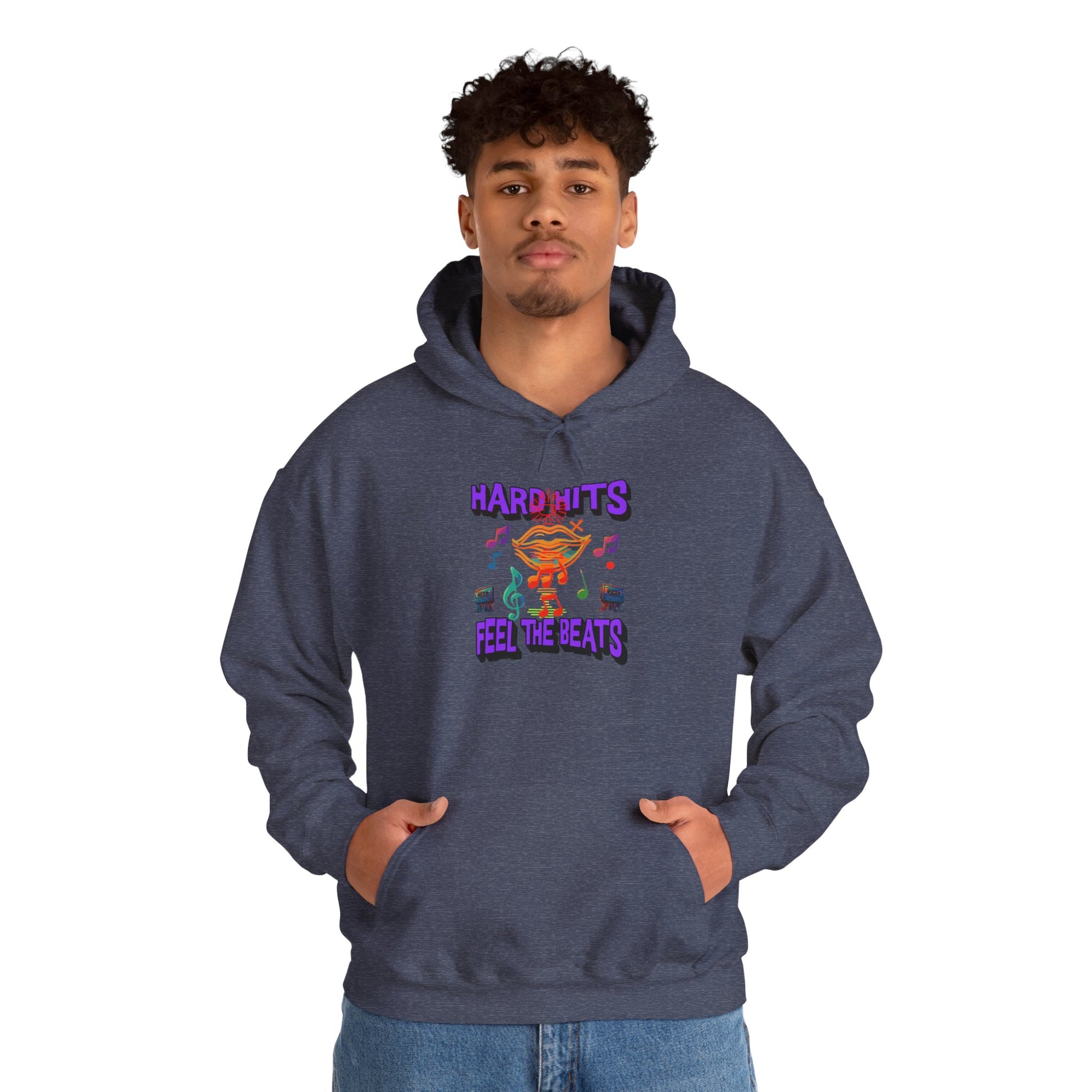 Music Vibes Hooded Sweatshirt - Feel the Beats, Unisex Hoodie, Comfortable Sweatshirt, Perfect Gift for Music Lovers, Casual Wear
