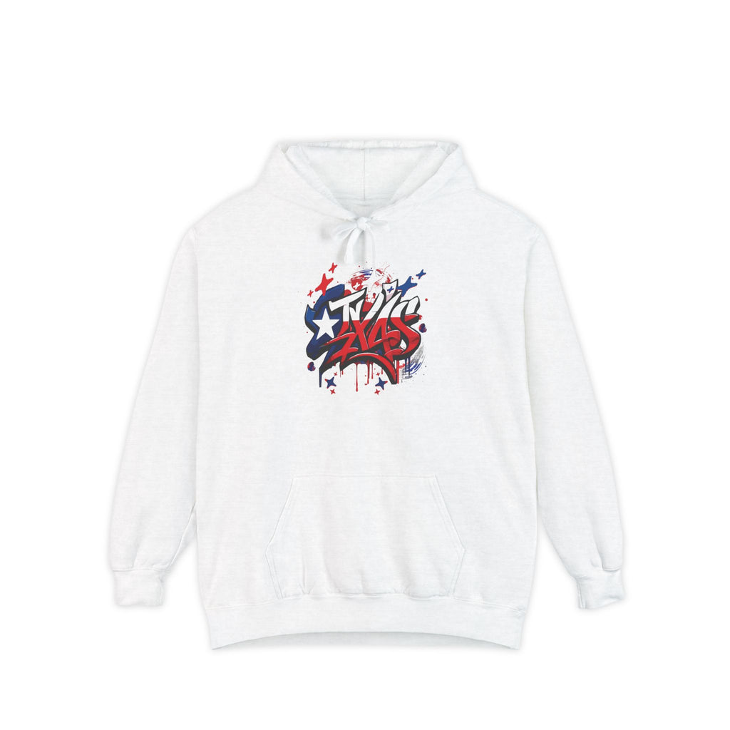 Fourth of July, Street Style Patriotic Graffiti Hoodie – Casual Unisex Sweatshirt for Celebration, Everyday Wear, Gift Idea, Summer BBQ, Fourth of July, Street Style