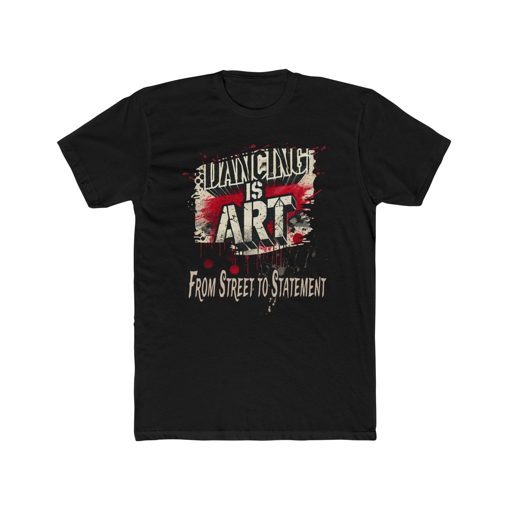Dancing is Art Unisex Cotton Crew Tee, Perfect for Dance Lovers, Art Enthusiasts, Gift for Dancers, Creative Expression, Street Art Apparel