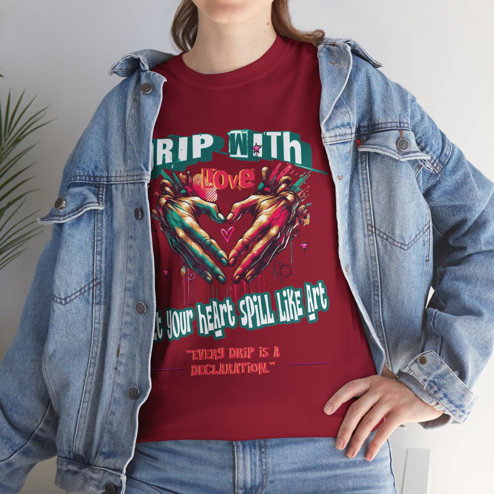 Graphic Tee: DRIP WITH Love Streetwear Design