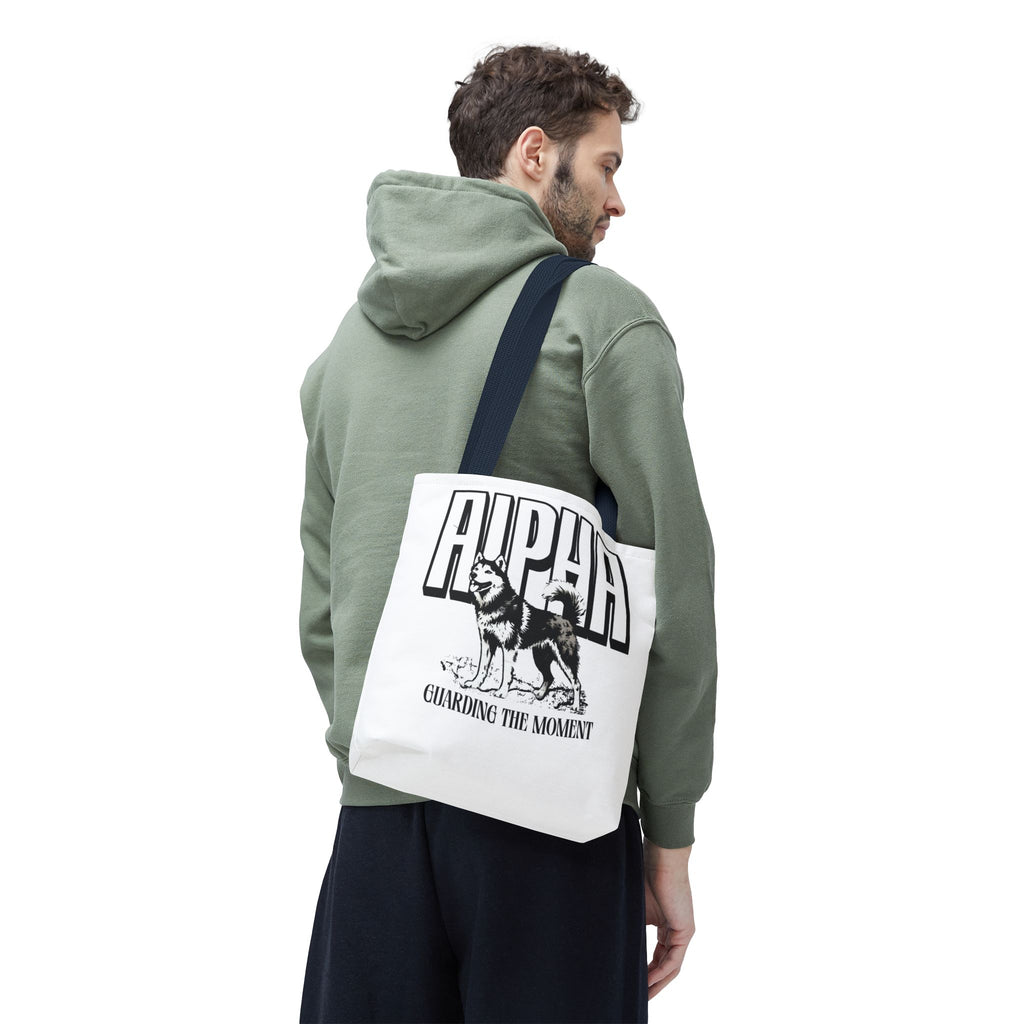 Alpha Dog Tote Bag - Unique Carryall for Dog Lovers, Gift for Pet Owners, Stylish Reusable Bag, Daily Use, Eco-Friendly Shopping