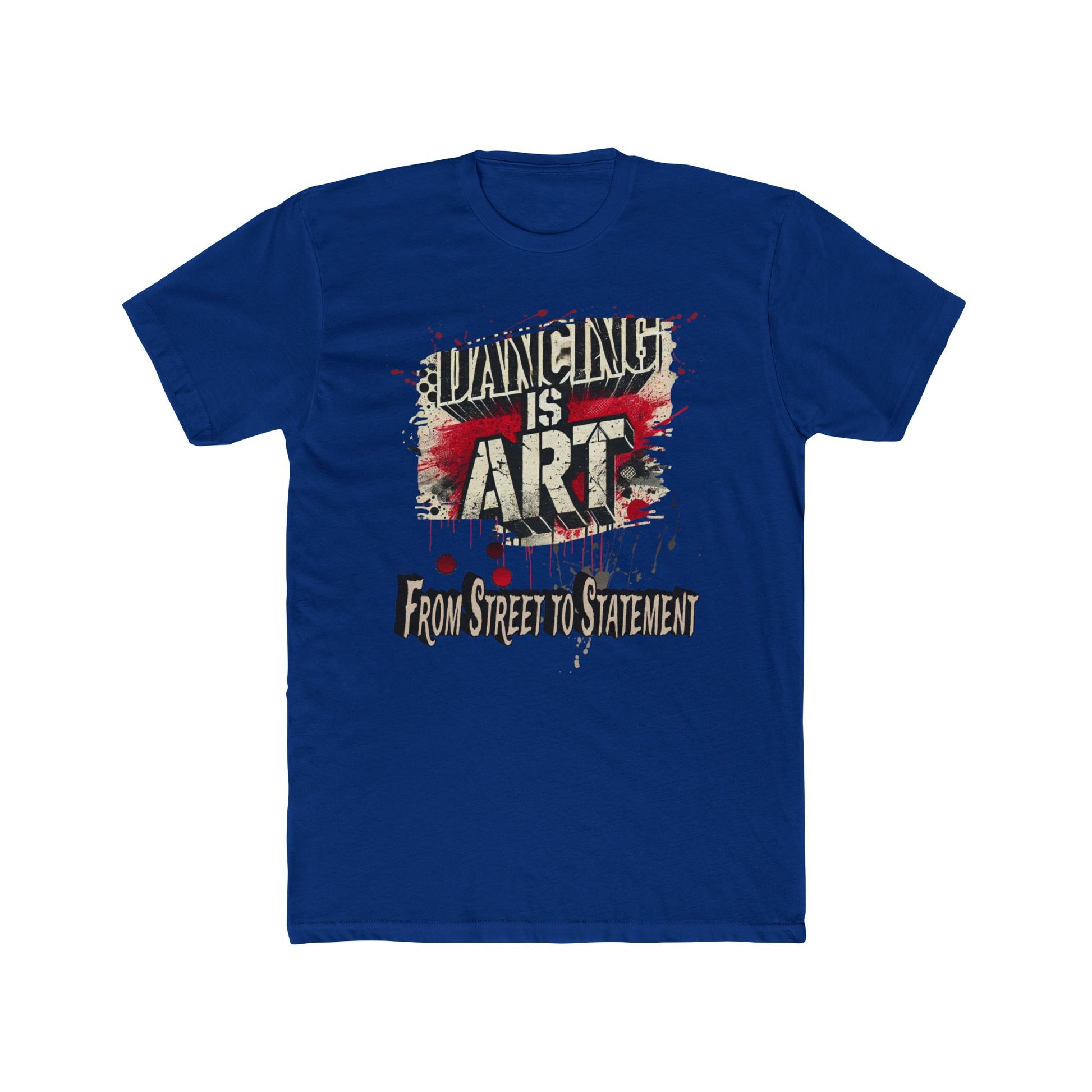 Dancing is Art Unisex Cotton Crew Tee, Perfect for Dance Lovers, Art Enthusiasts, Gift for Dancers, Creative Expression, Street Art Apparel