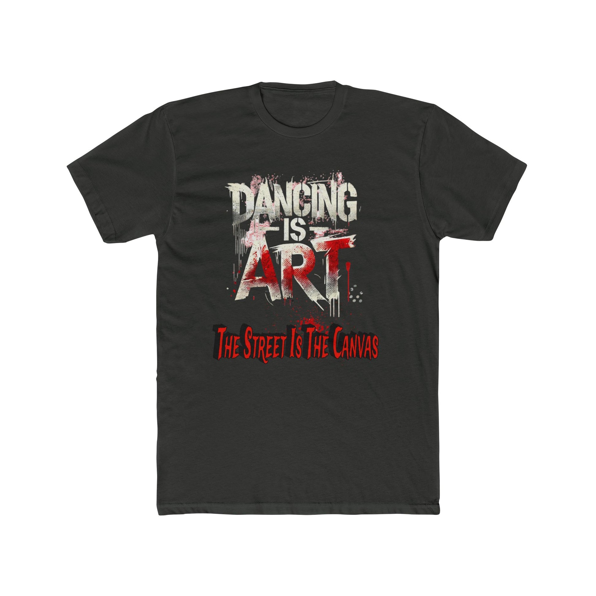 Dancing is Art Unisex Cotton Crew Tee, Perfect for Dance Lovers, Art Enthusiasts, Gift for Dancers, Creative Expression, Street Art Apparel