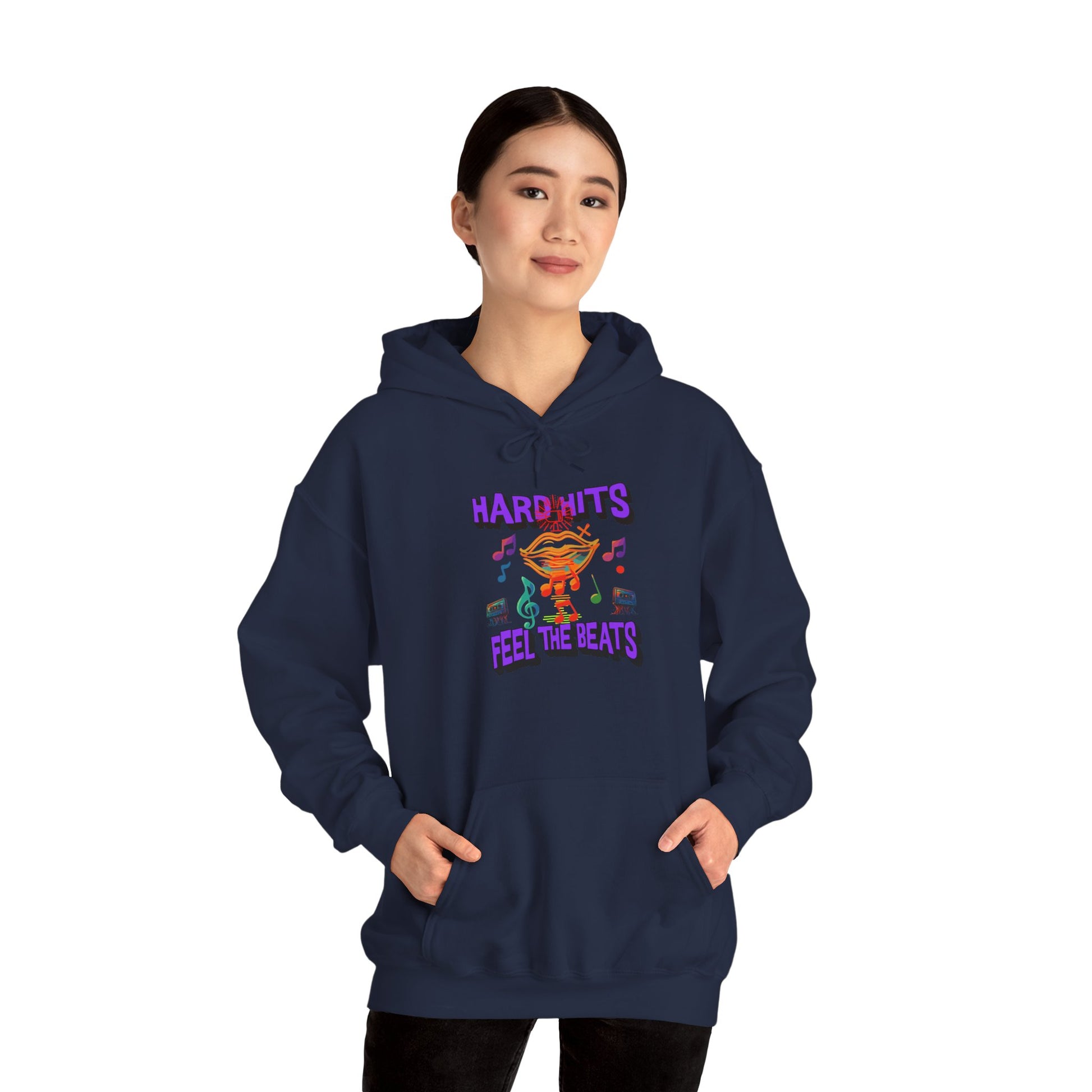 Music Vibes Hooded Sweatshirt - Feel the Beats, Unisex Hoodie, Comfortable Sweatshirt, Perfect Gift for Music Lovers, Casual Wear