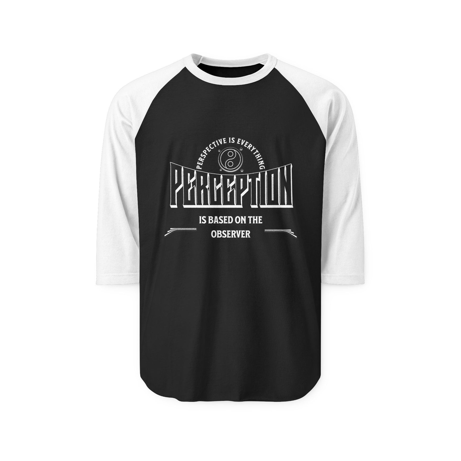 Three-Quarter Sleeve Raglan Shirt with 'Perception is Based on the Observer' Design - Casual Tee for Mindful Living, Great Gift [...]