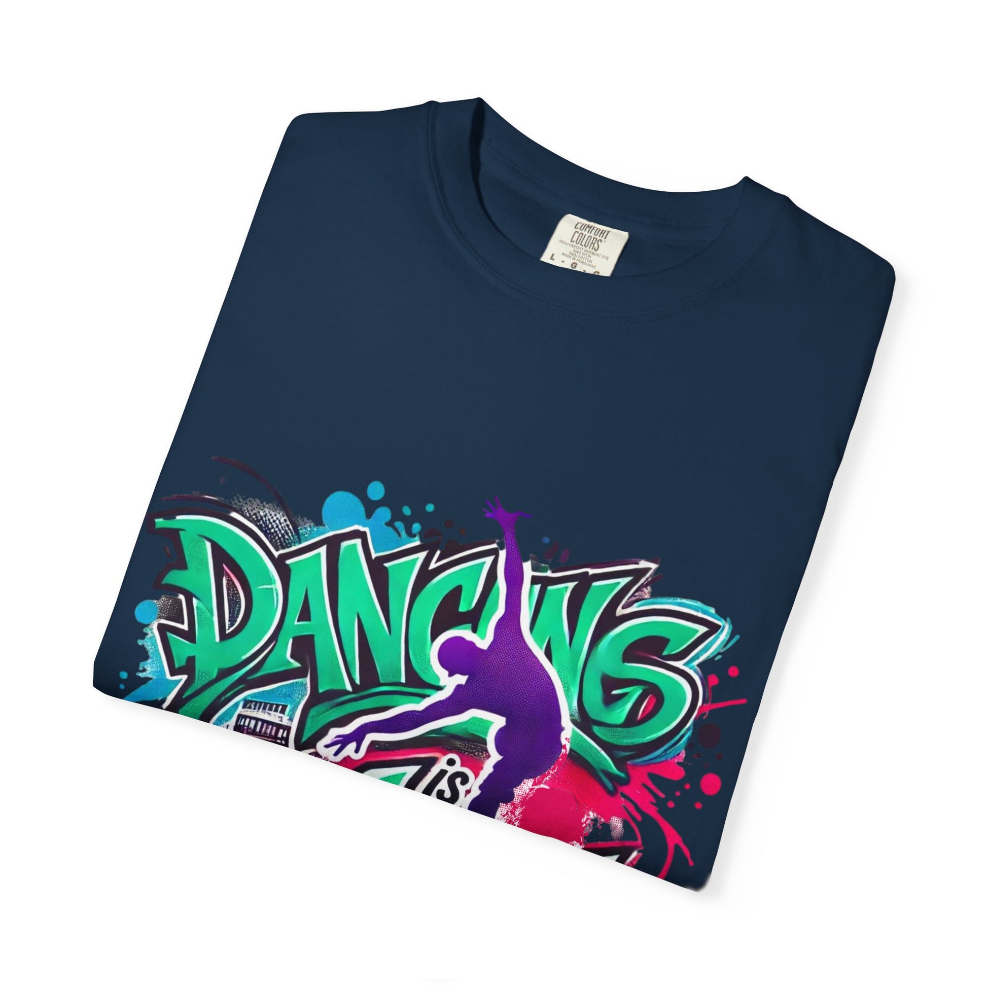 Artistic Dance T-Shirt, Urban Dance Tee, Street Art Apparel, Gift for Dancers, Graffiti Shirt, Colorful Expression Tee