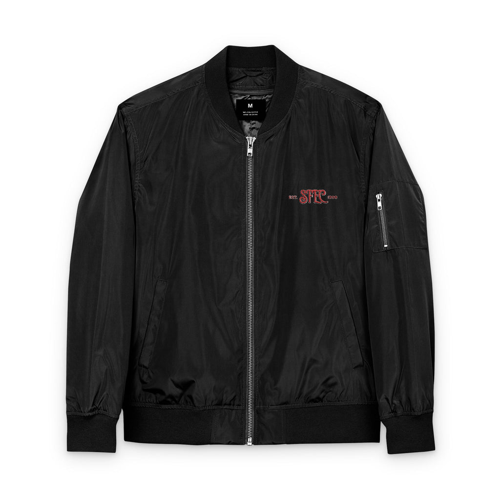 Bomber Jacket Embroidered with SFC and Phoenix Design