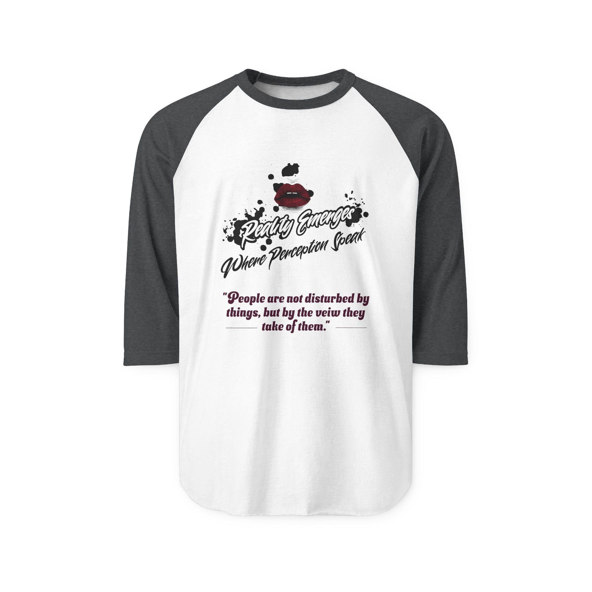 Three-Quarter Sleeve Raglan T-Shirt, Quote Tee, Motivational Shirt, Gift for Her, Unisex Casual Wear