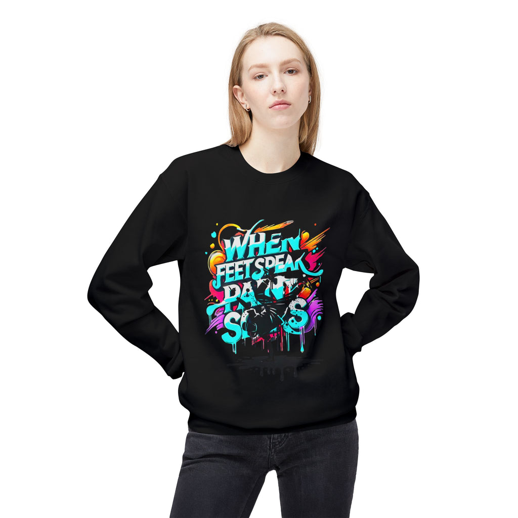 Bold in Motion Sweatshirt, Unisex Fashion Sweatshirt, Art Lover Apparel, Gift for Dancers, Street Art Crew