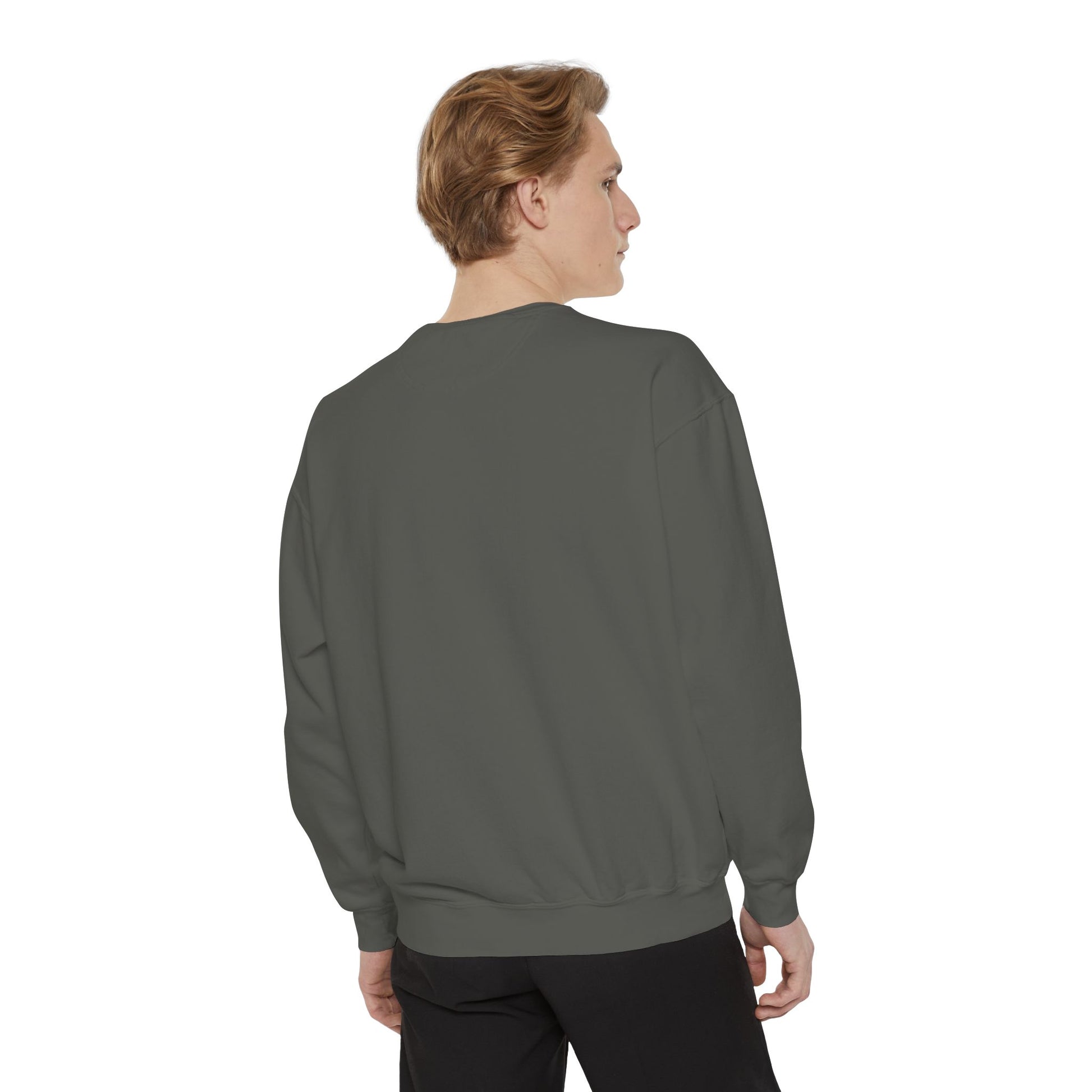 Layer up. Speak loud. Be seen in this Garment-Dyed Sweatshirt: Dancing is Art Unfiltered Moves