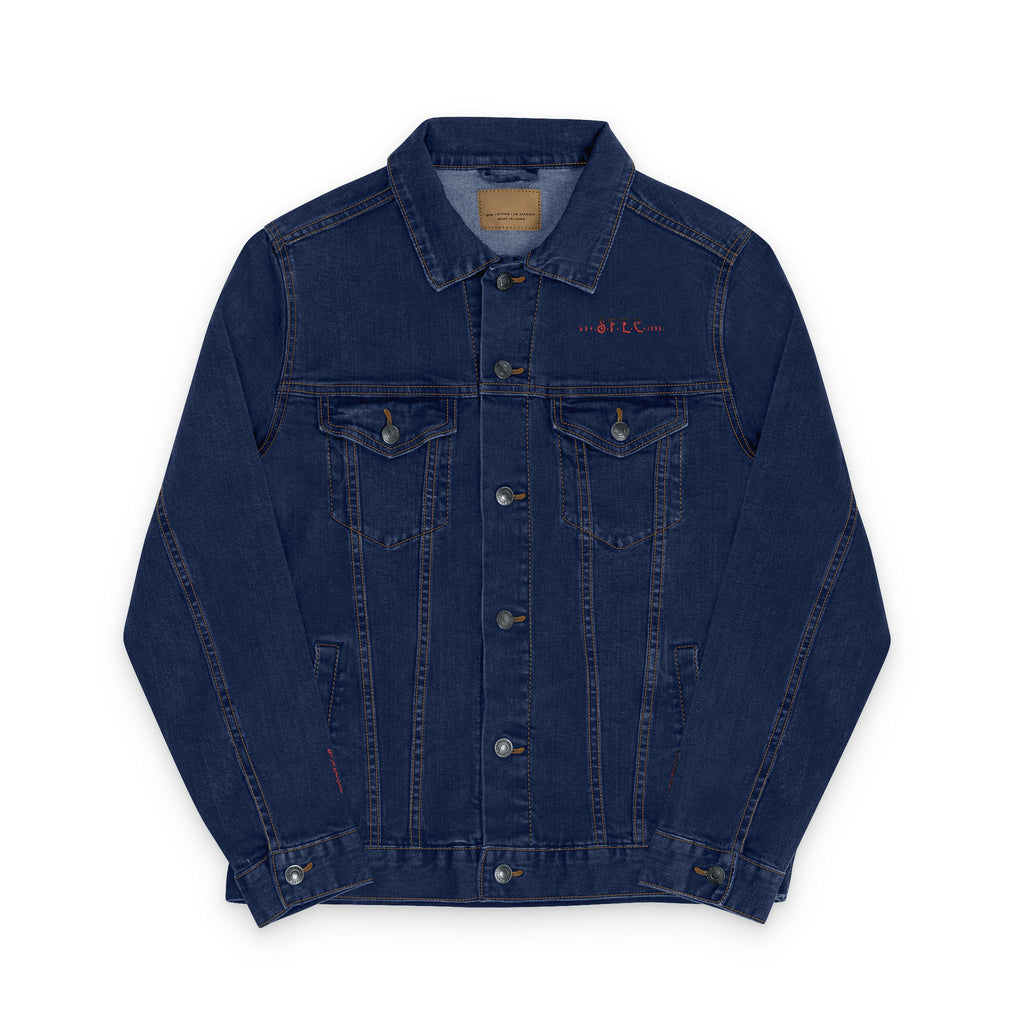 Unisex Classic Denim Jacket – Phoenix & Microphone Embroidered Back