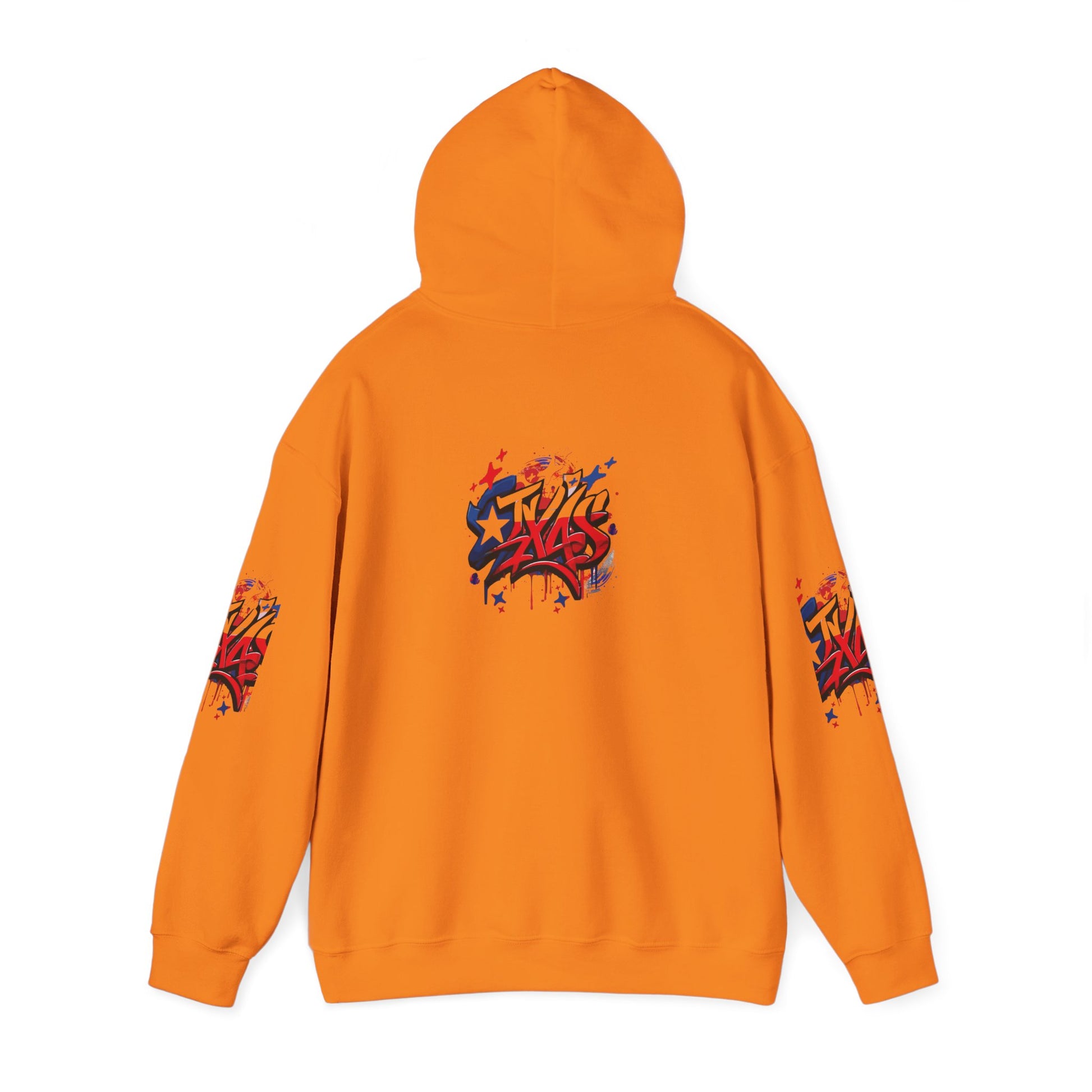 Patriotic Graffiti Hoodie, Cozy Sweatshirt for Casual Wear, Perfect Gift for July 4th, Stylish Streetwear, Unisex Fashion