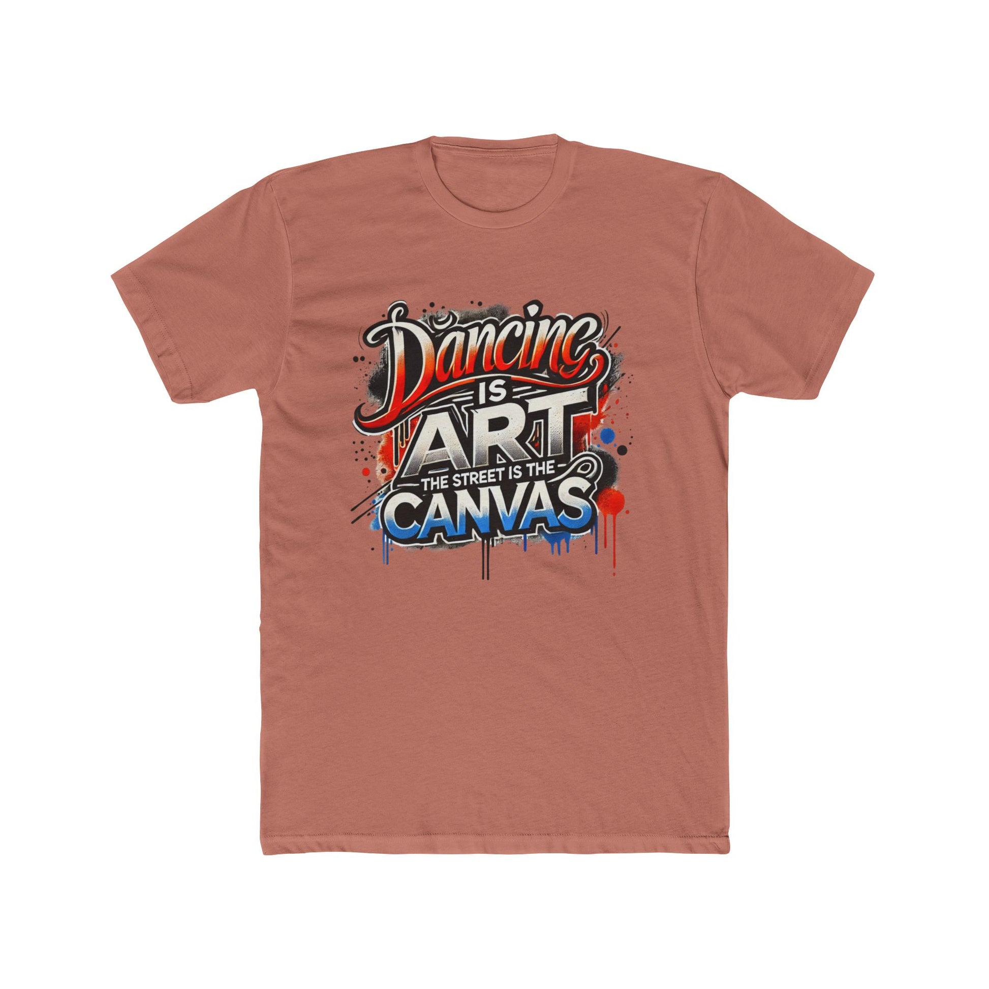 Dancing is Art Unisex Cotton Crew Tee - Comfortable Streetwear, Gift for Dancers, Inspirational Tee, Art Lover Apparel, Casual Outfit