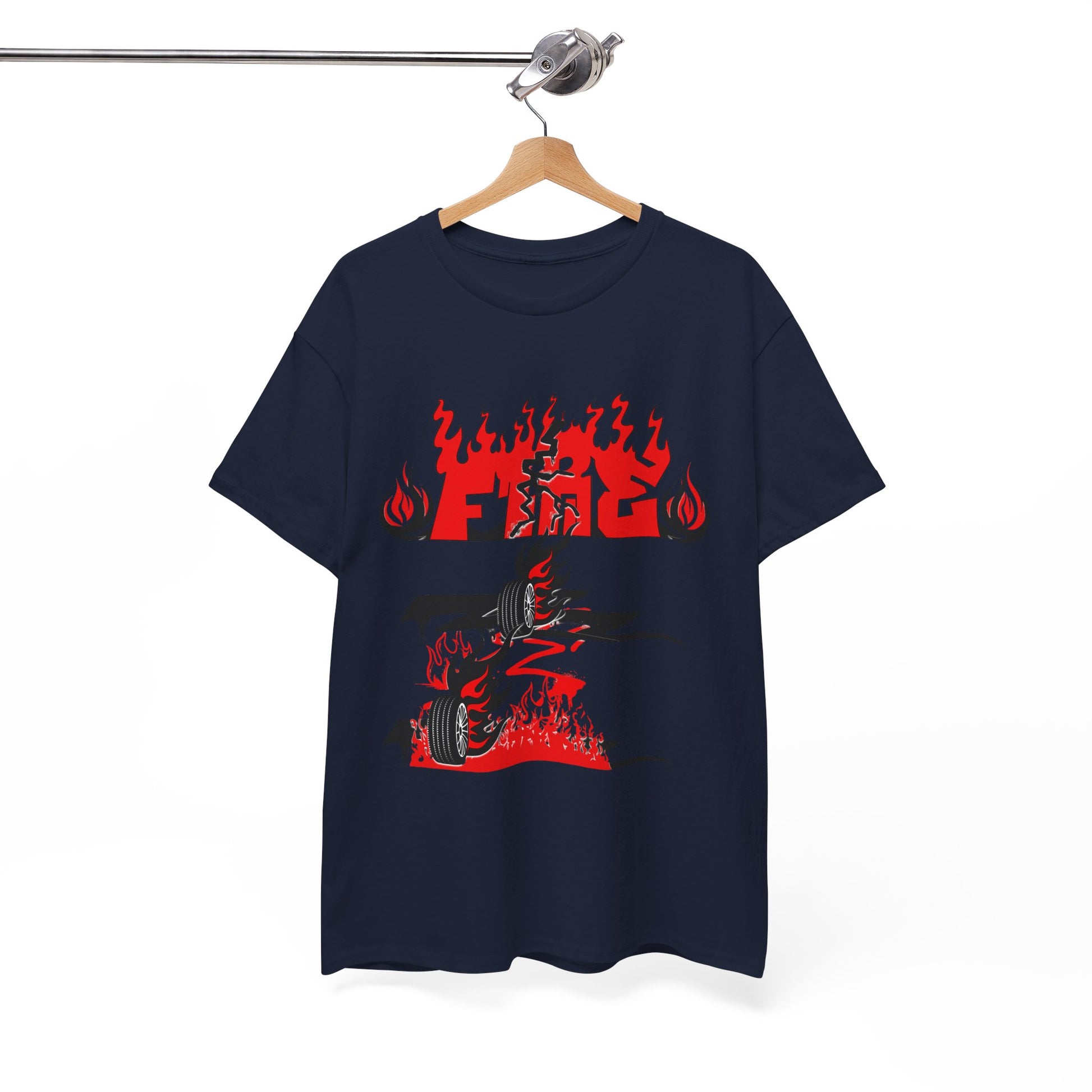 Fire Graphic Unisex Tee, Graphic T-Shirt, Casual Wear, Street Style, Gift for Him/Her, Festival Outfit