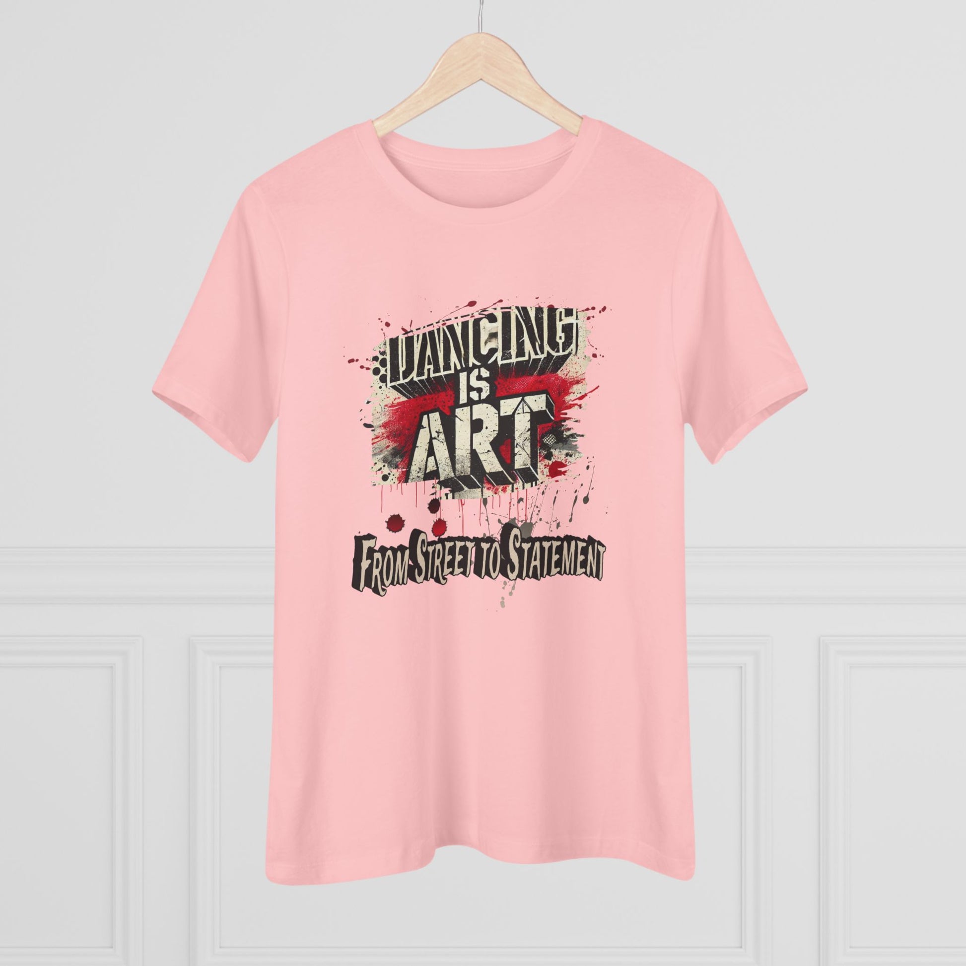 Dancing is Art Cotton Tee, Artistic Women's Shirt, Graphic Dance Top, Unique Gift for Dancers, Trendy Streetwear Tee
