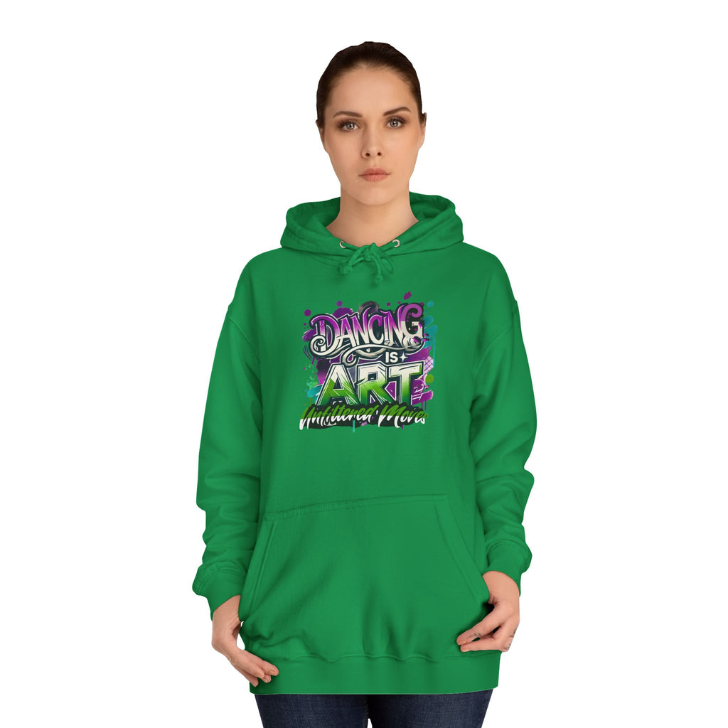 Breakdance Hoodie with Graffiti Typography - Unfiltered Moves