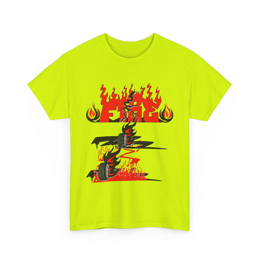Fire Graphic Unisex Tee, Graphic T-Shirt, Casual Wear, Street Style, Gift for Him/Her, Festival Outfit