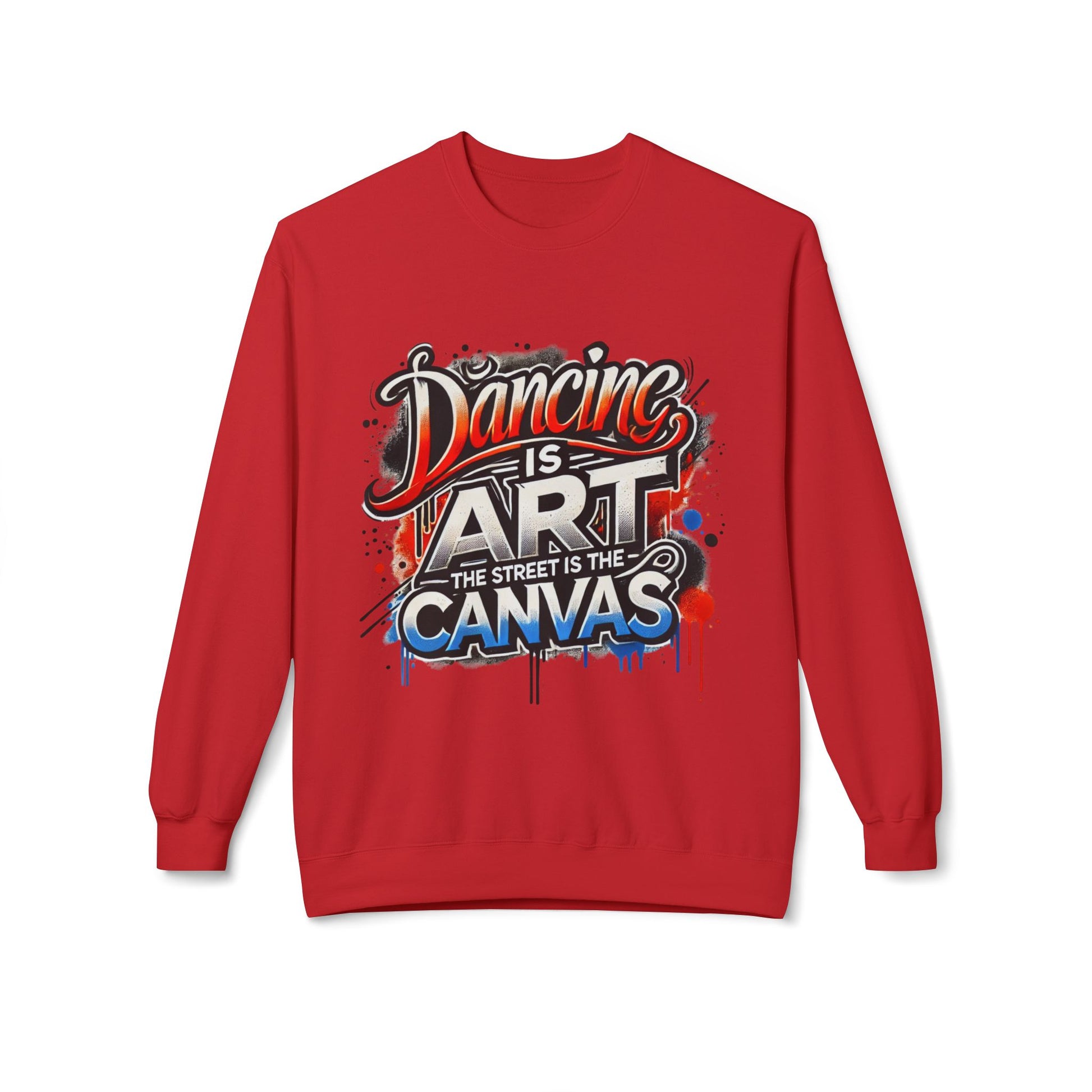 Dance Is Art Crewneck Sweatshirt, Unisex Fashion Sweatshirt, Art Lover Apparel, Gift for Dancers, Street Art Crew