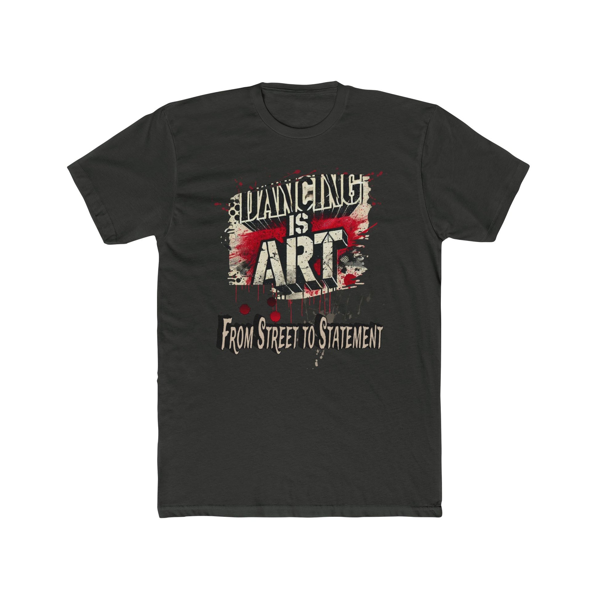 Dancing is Art Unisex Cotton Crew Tee, Perfect for Dance Lovers, Art Enthusiasts, Gift for Dancers, Creative Expression, Street Art Apparel