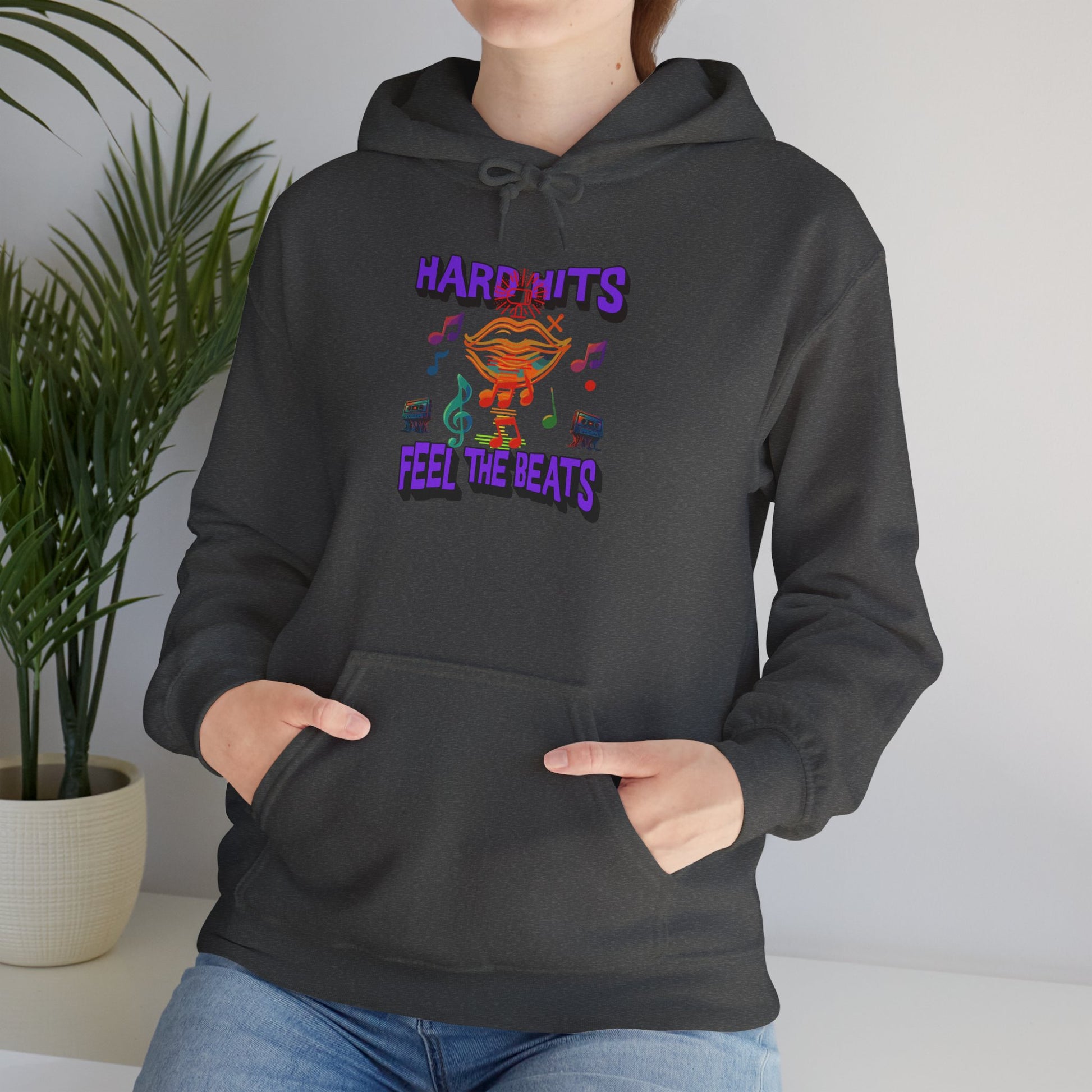 Music Vibes Hooded Sweatshirt - Feel the Beats, Unisex Hoodie, Comfortable Sweatshirt, Perfect Gift for Music Lovers, Casual Wear